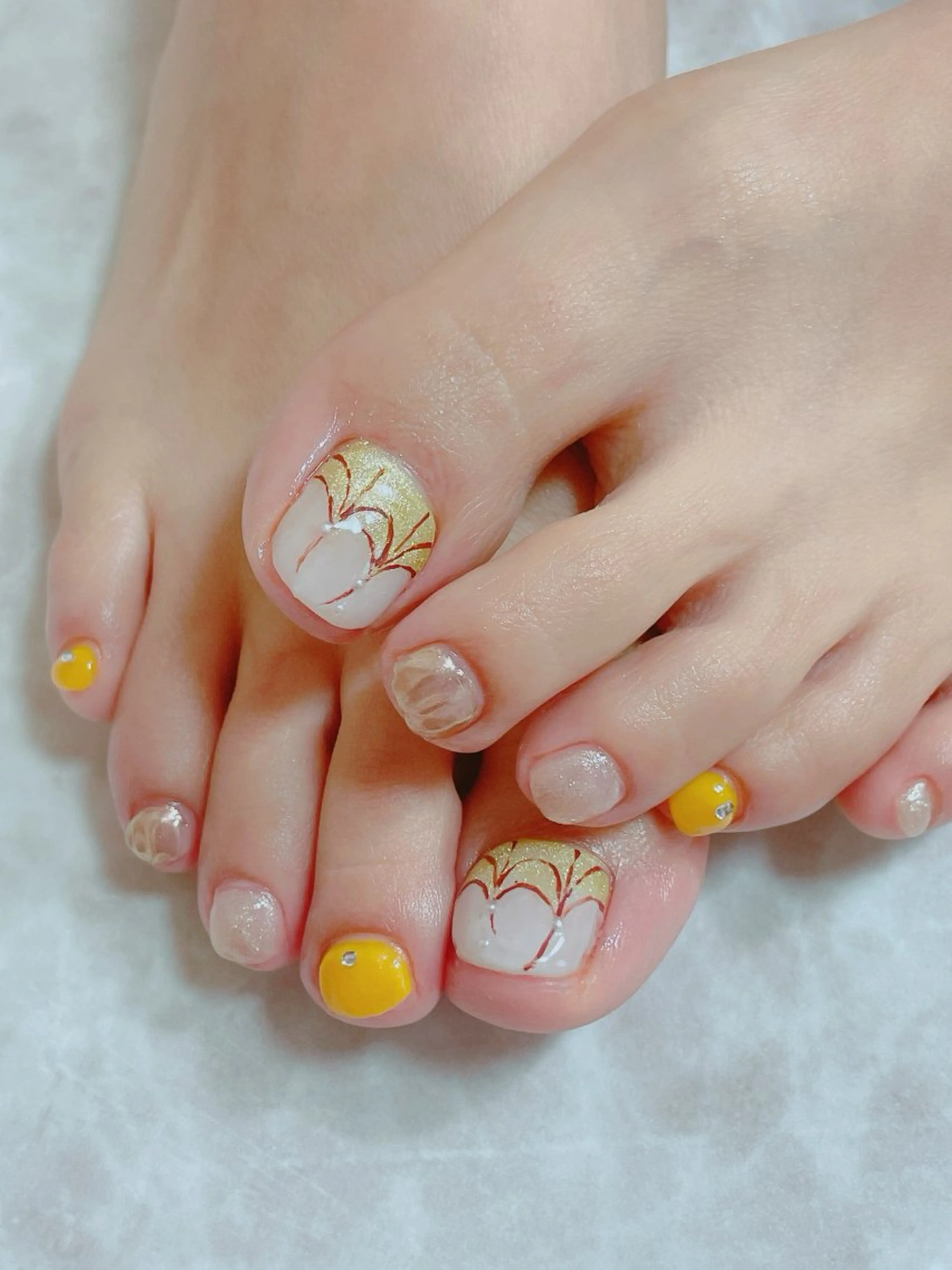 フットワンカラー+アート4本の写真