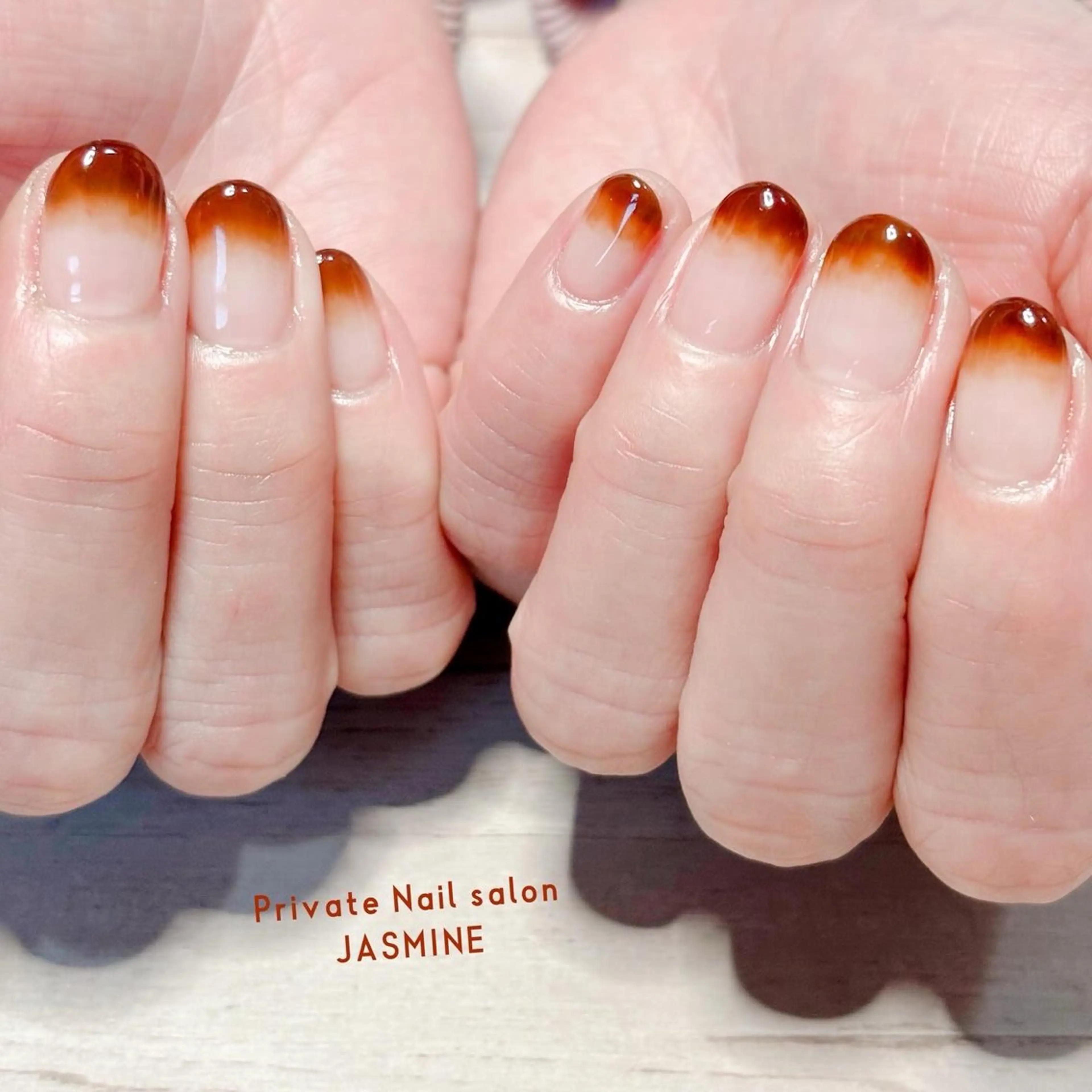 ネイル ブラウン Nail salon JASMINEのネイルデザイン