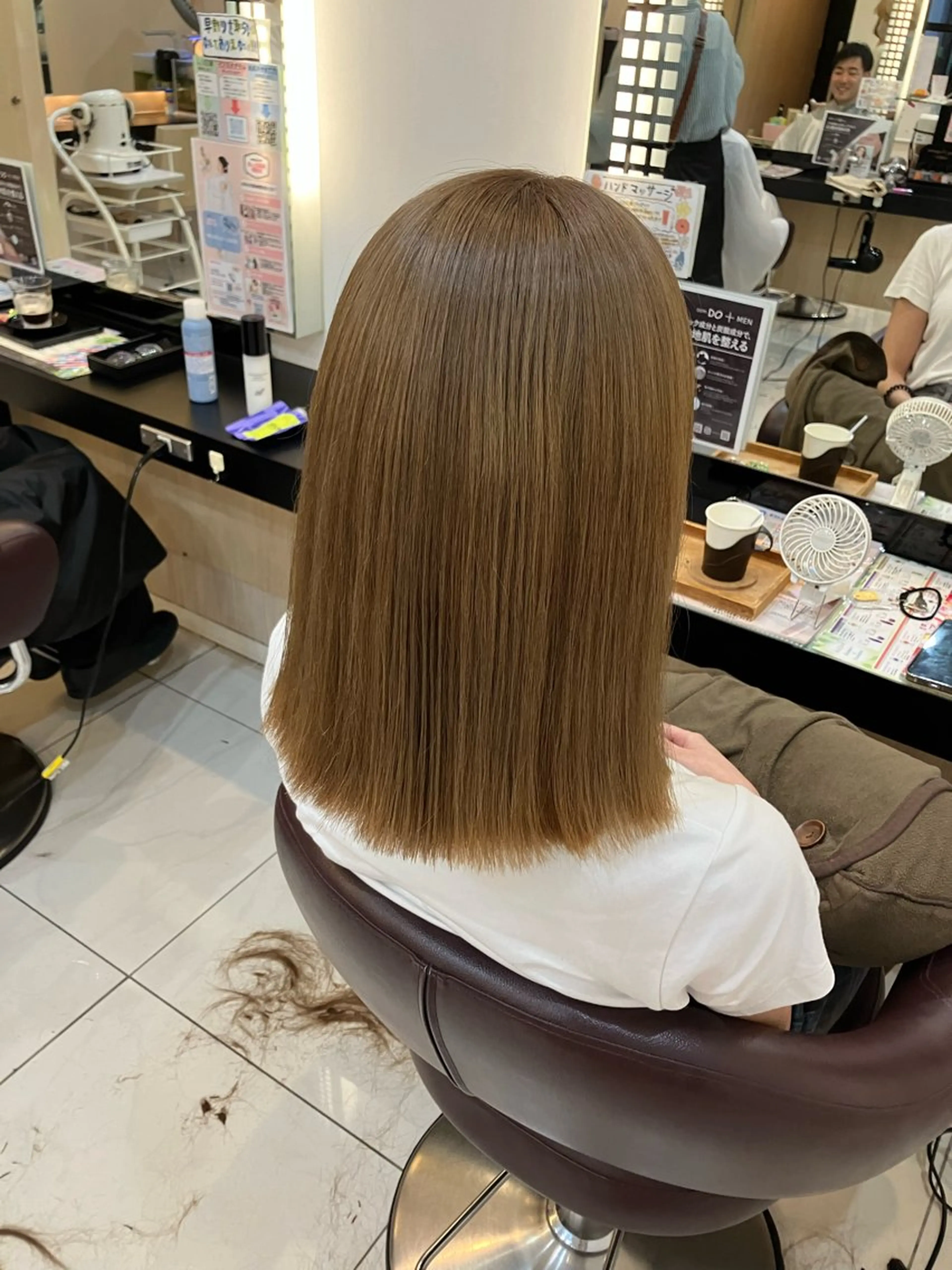 ミディアム ヘアカラー yukari 艶髪ヘアのヘアスタイル