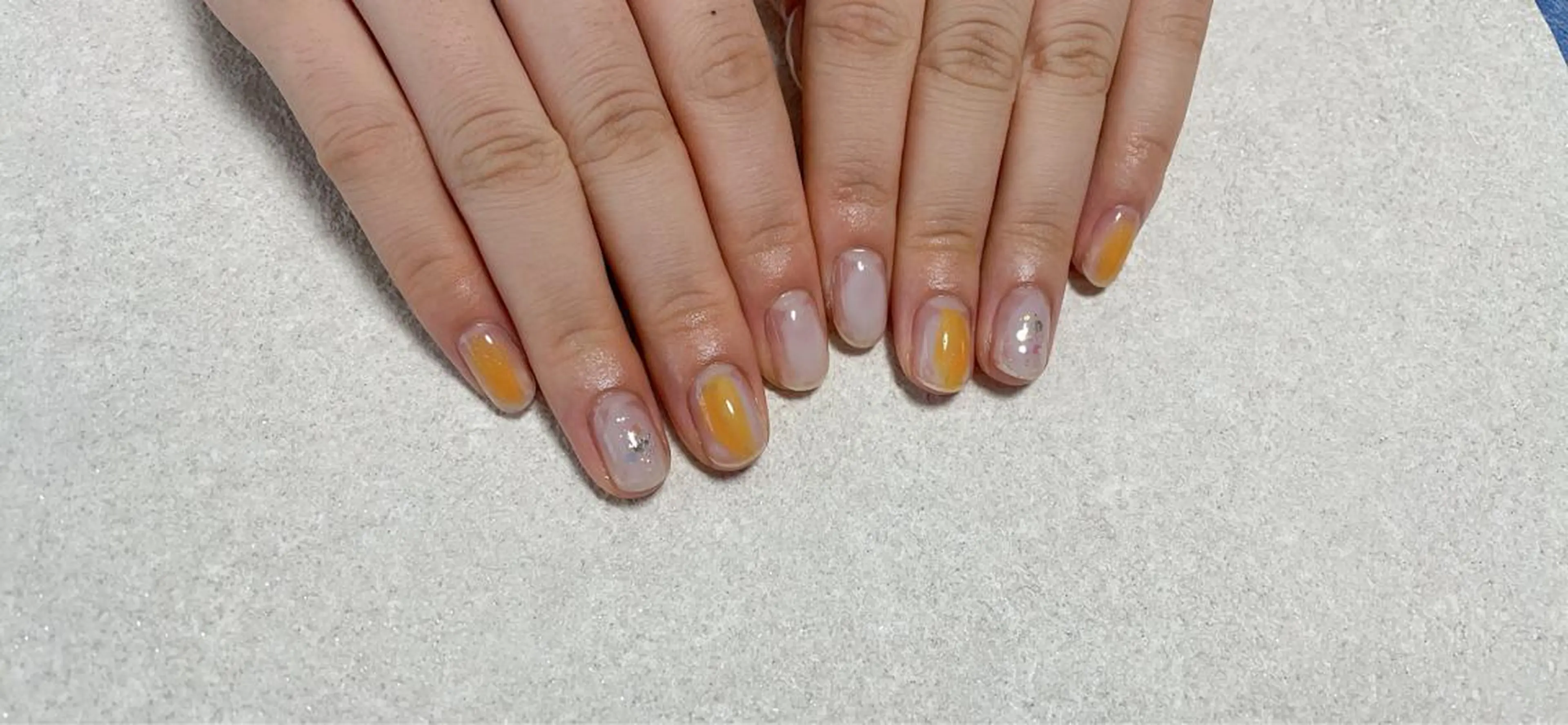 ネイル オーロラネイル フラワーネイル フットネイル フレンチネイル ジェルネイル ハンドネイル kikinail 溝の口のネイルデザイン