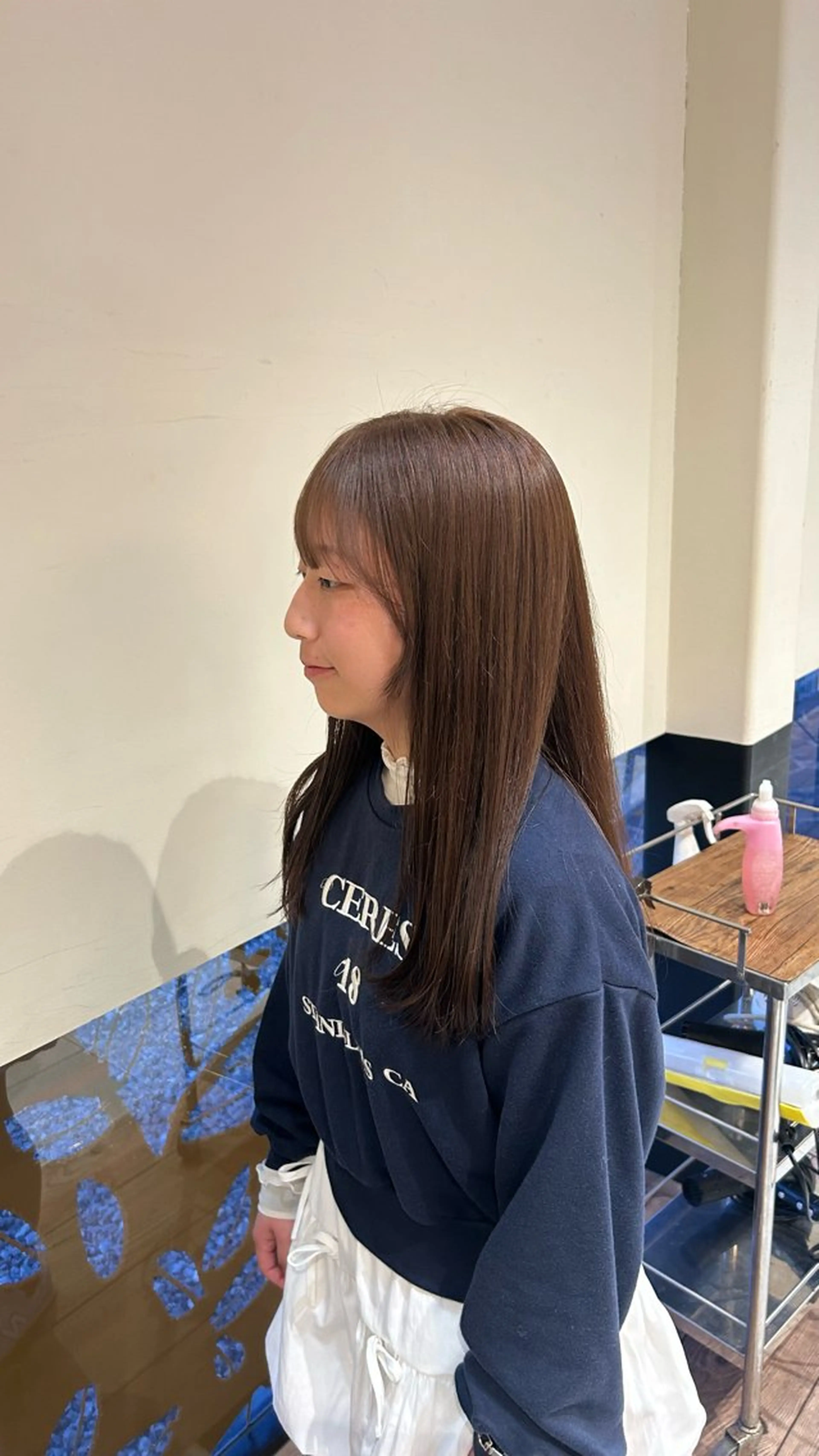 ロング 卒業式のヘアスタイル ヘアカラー 村松 麻菜のヘアスタイル