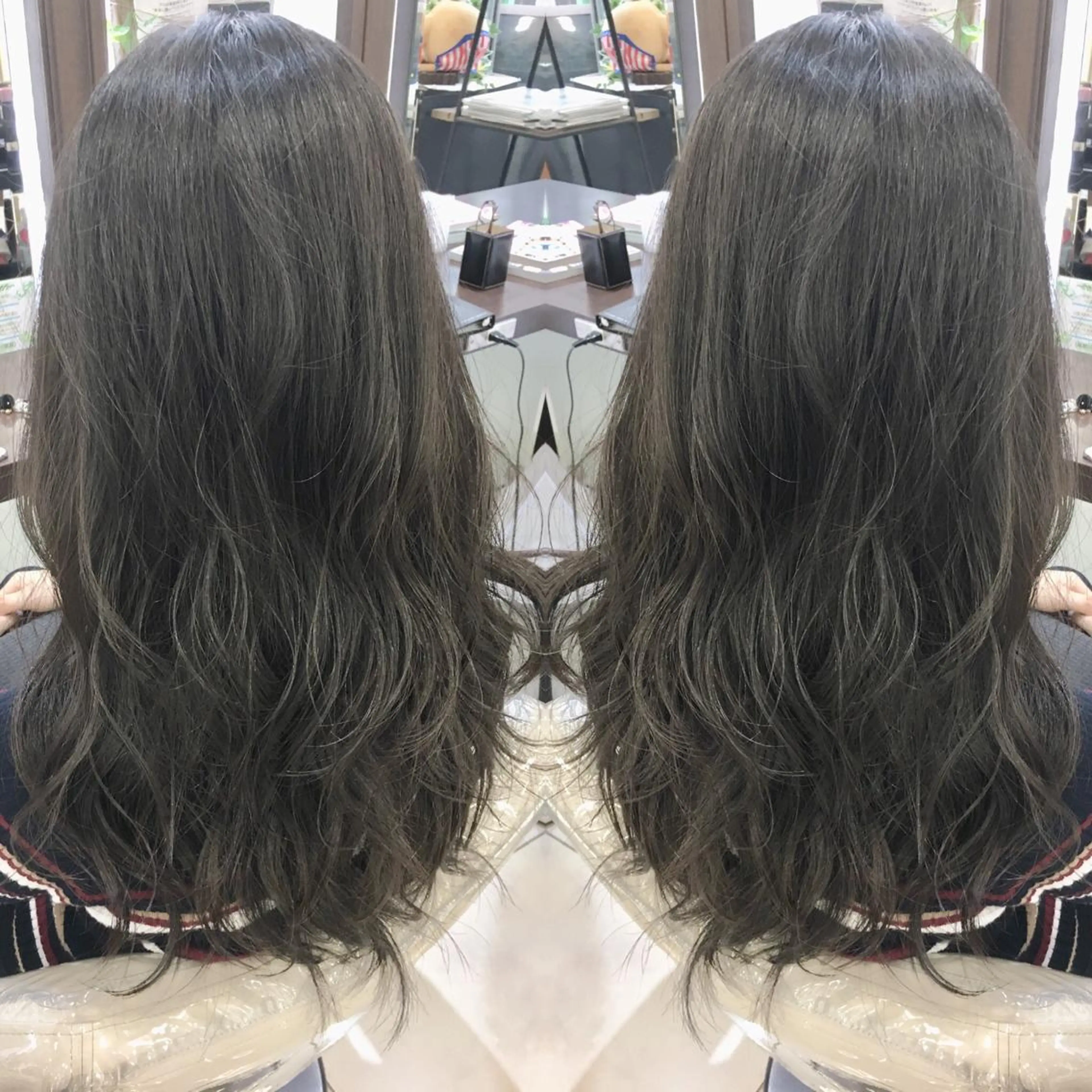 セミロング カラー 寺内 紳悟のヘアスタイル