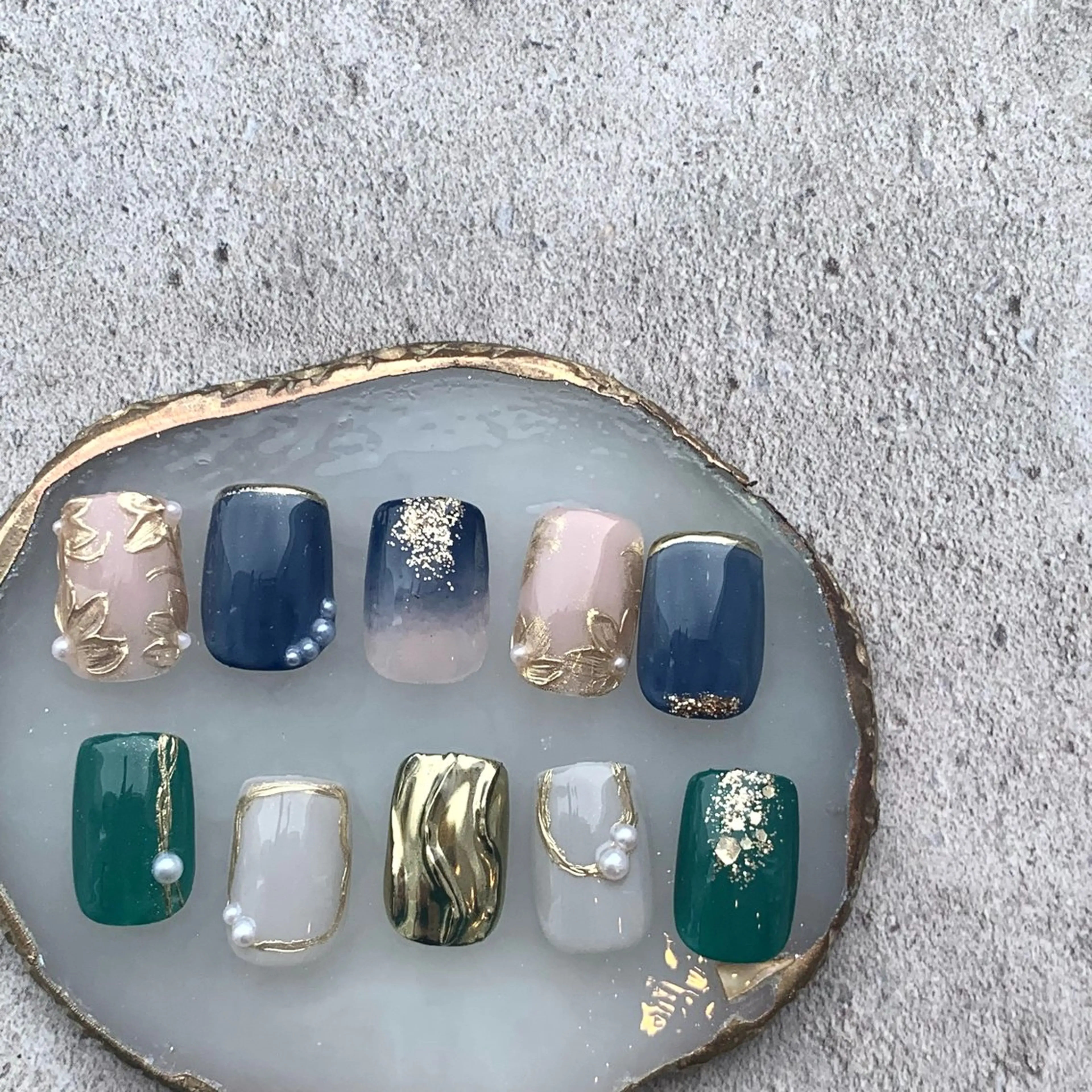 ネイル 成人式 ハンドネイル 【ANEMONA】 NIHOのマツエク・マツパデザイン