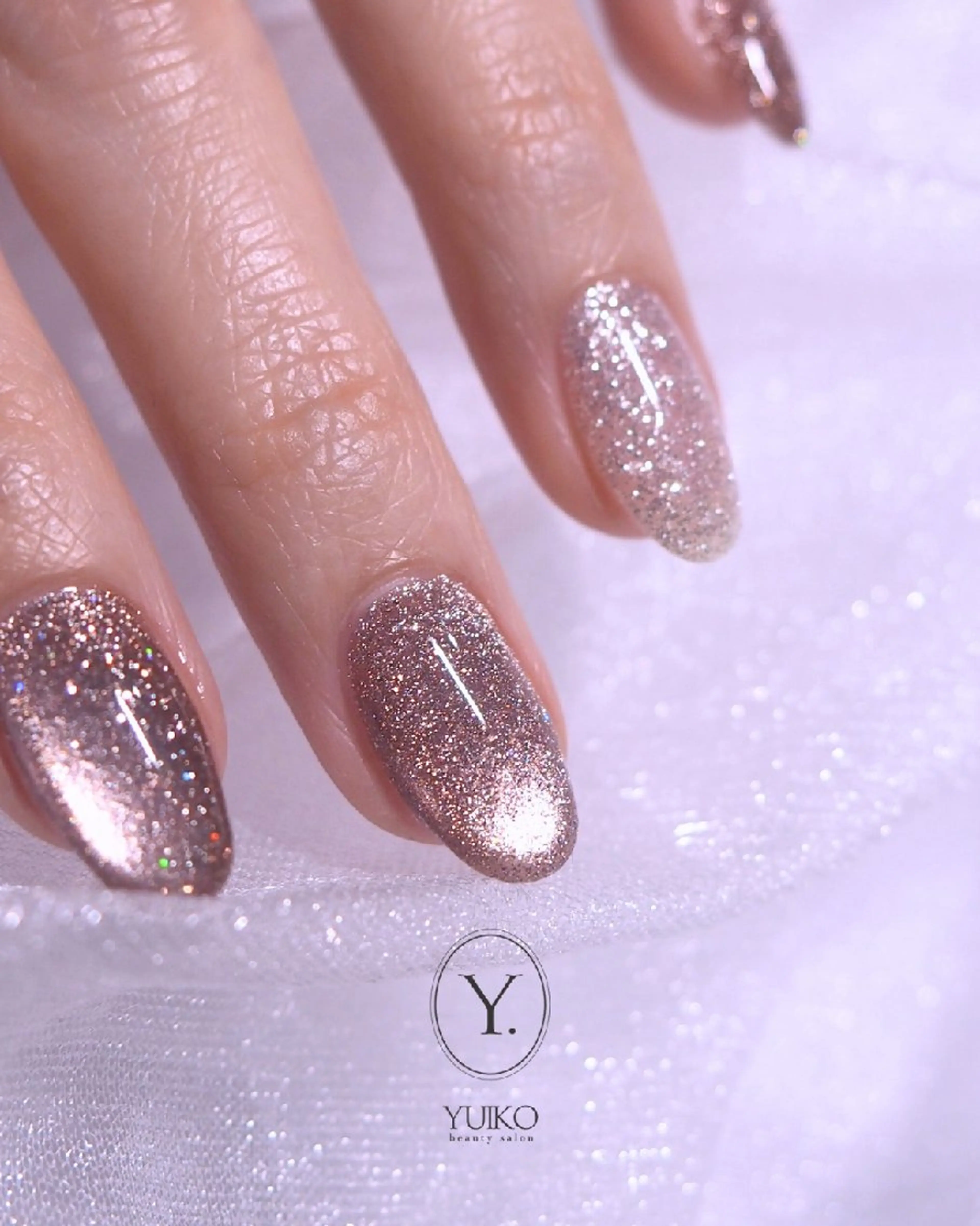 ネイル フラッシュネイル マグネットネイル ハンドネイル YUIKO _nail のネイルデザイン