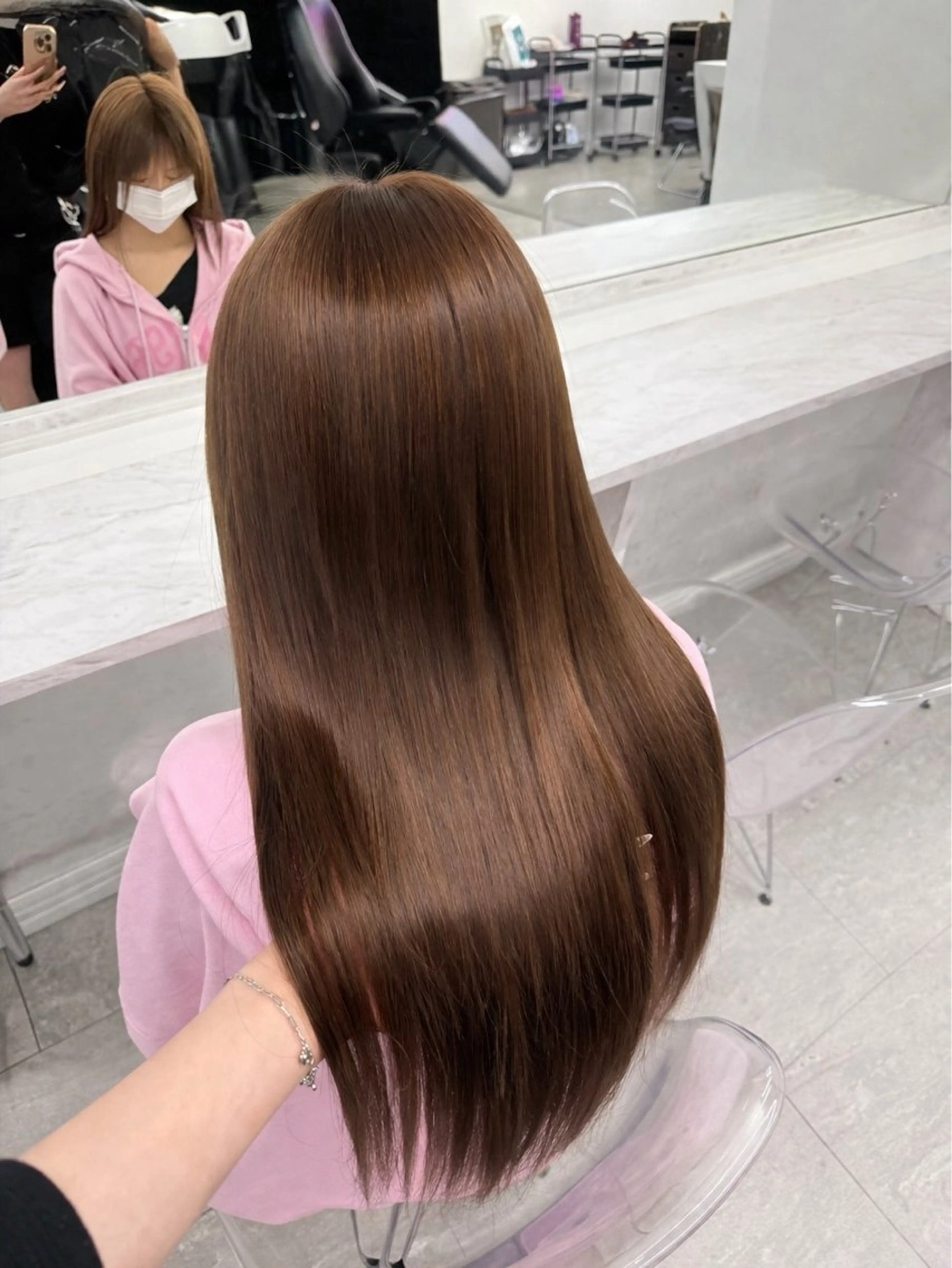 ロング カラー エクステ miwa 🖤のヘアスタイル