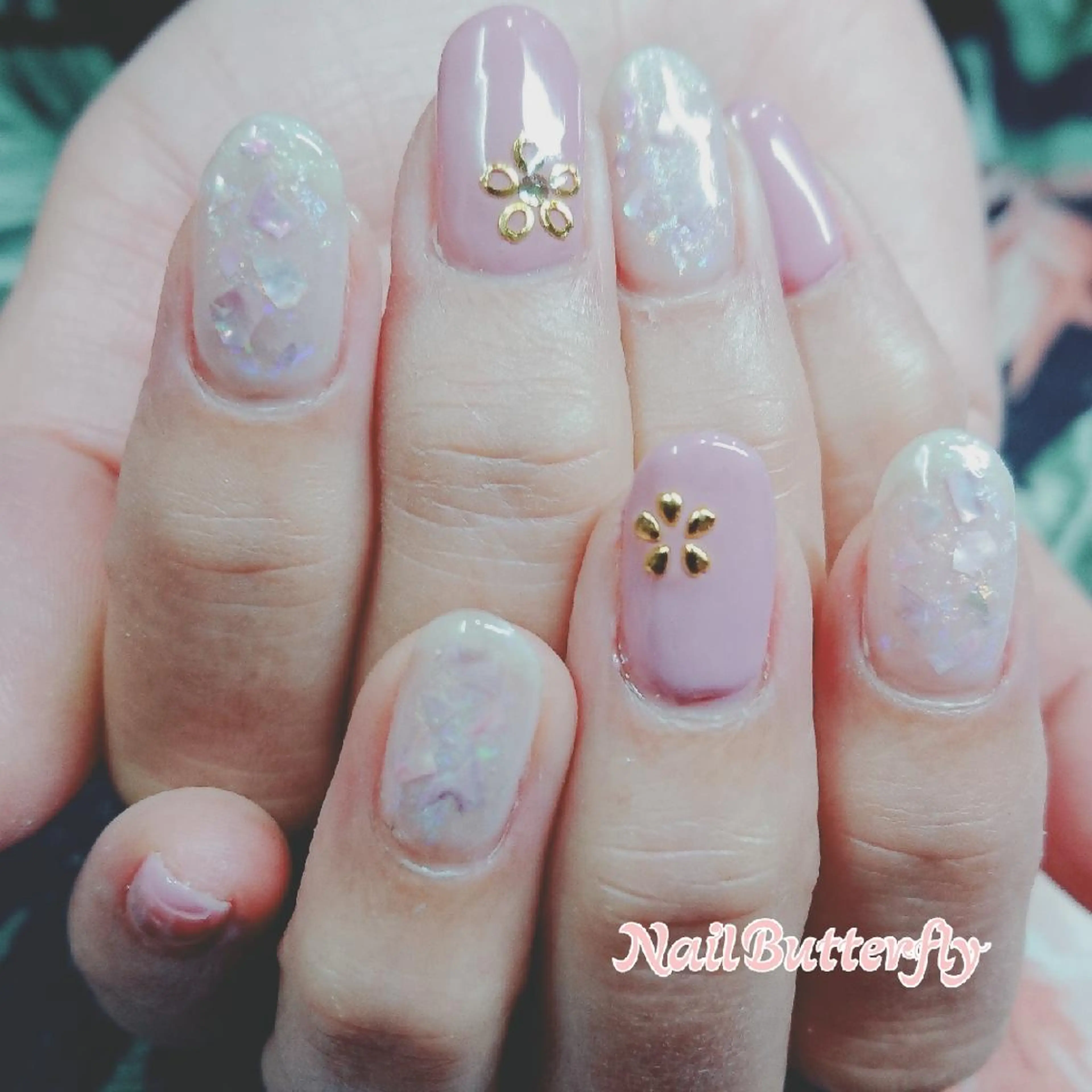 ネイル キラキラネイル 春ネイル とねがわ かよこのネイルデザイン