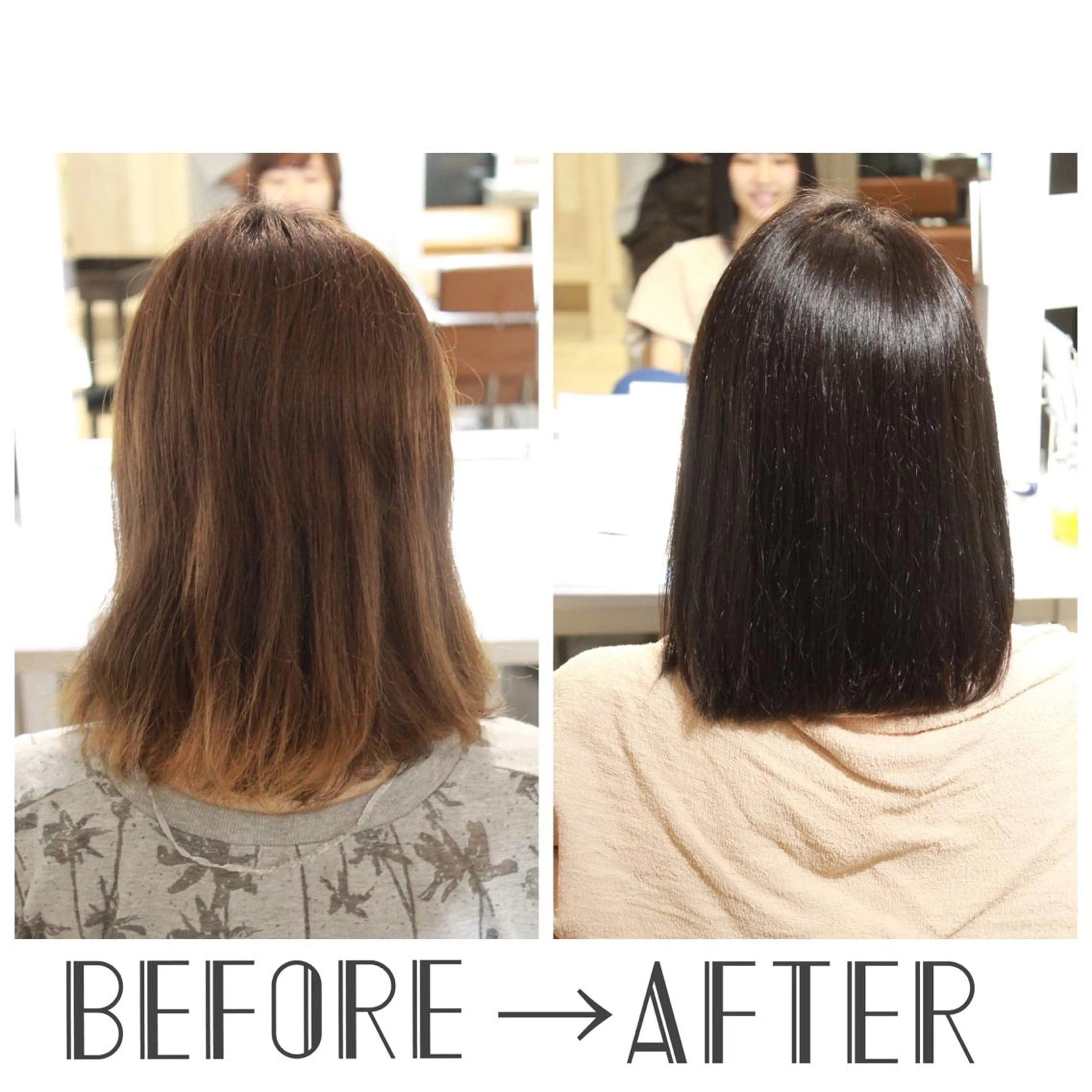 ミディアム カラー トリートメント 髪質改善＆縮毛矯正 三上大地のヘアスタイル