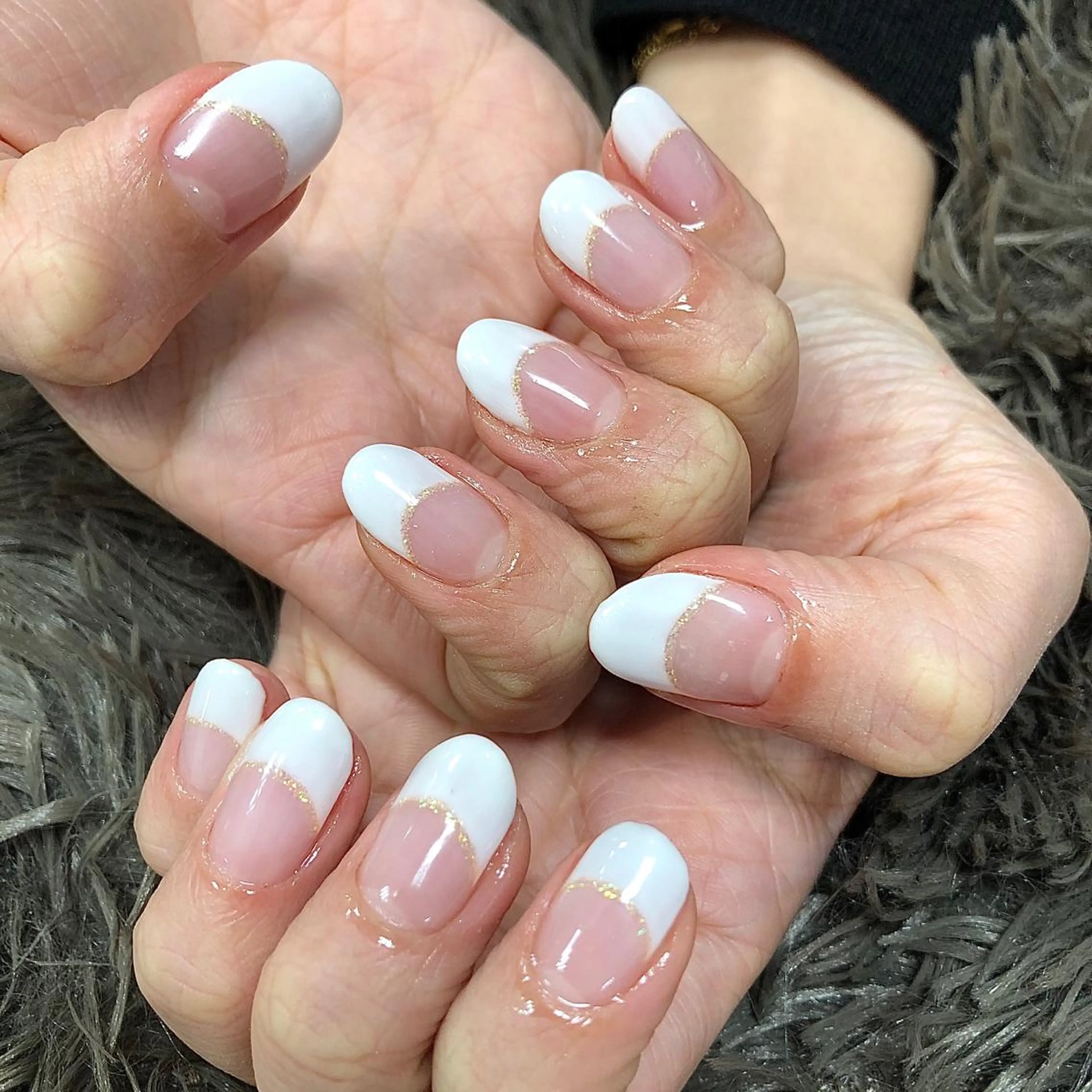 ネイル ラメ(グリッター) オレンジ 春ネイル C. 👑itoのマツエク・マツパデザイン
