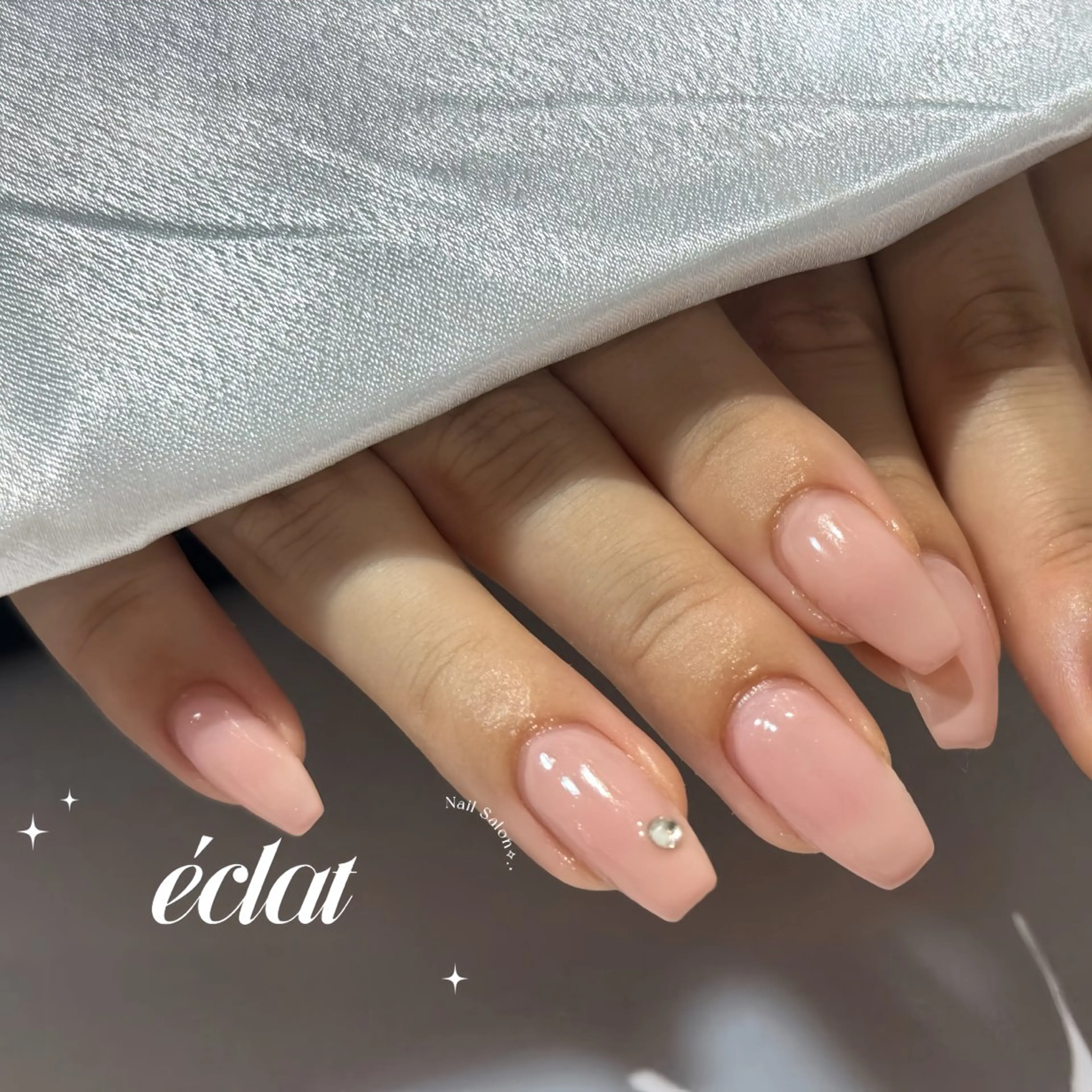 ネイル シンプルネイル ハンドネイル éclat ⸝꙳.⋆ 栄｜矢場町のネイルデザイン
