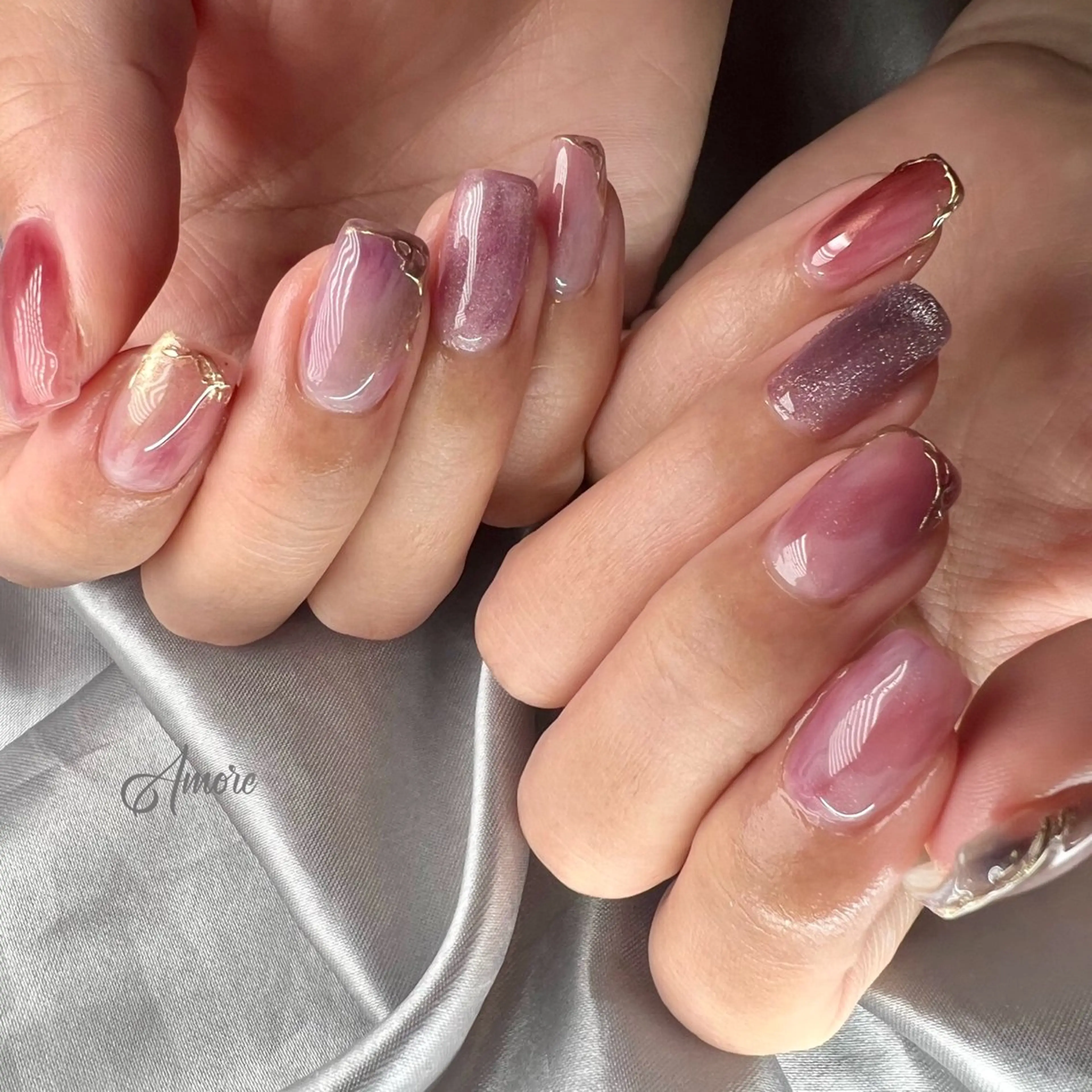 ネイル ジェルネイル 韓国ネイル パラジェル You kyehwaのネイルデザイン