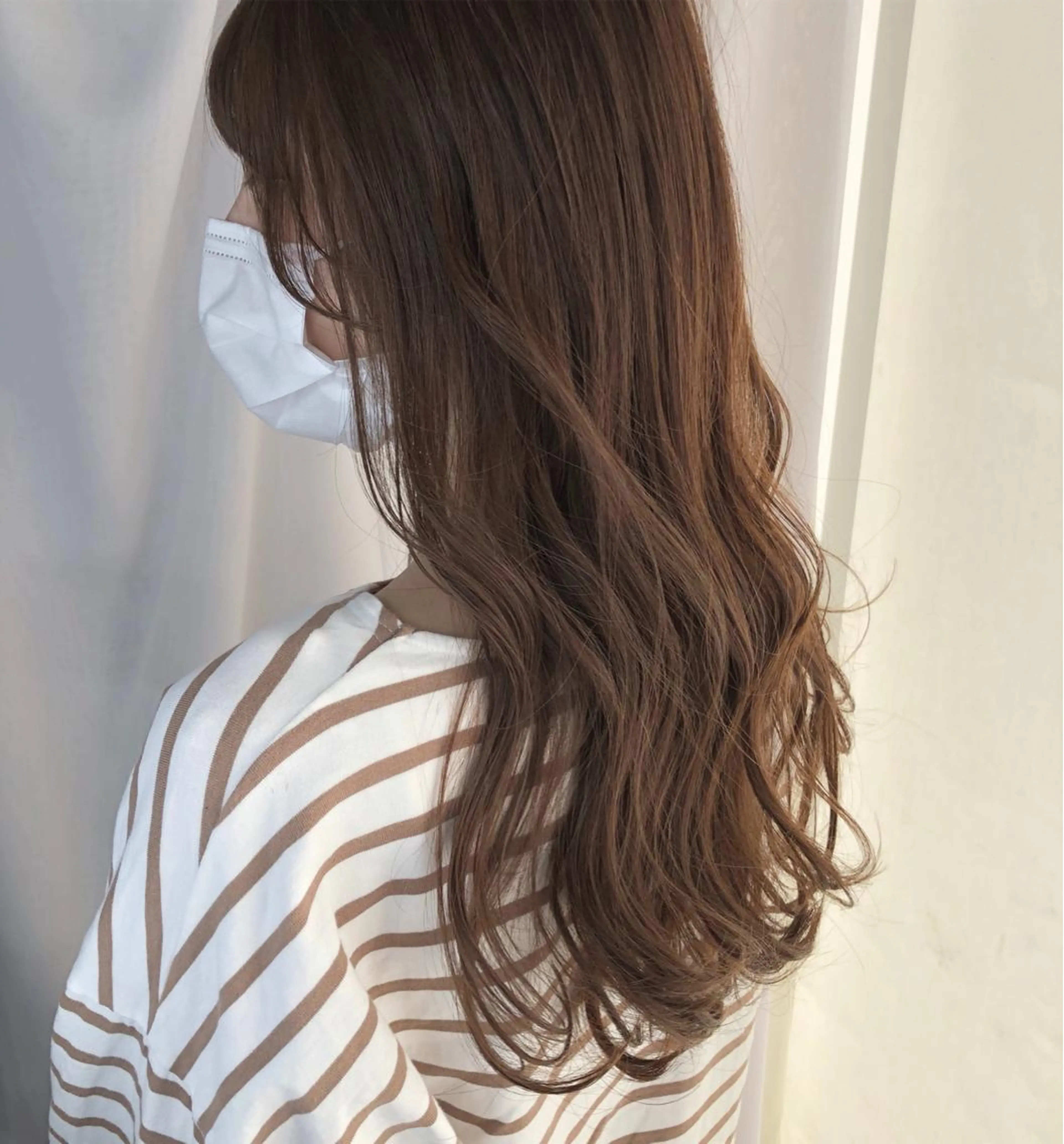 セミロング カラー ブリーチ 透明感カラー ダブルカラー kazuki iconのヘアスタイル
