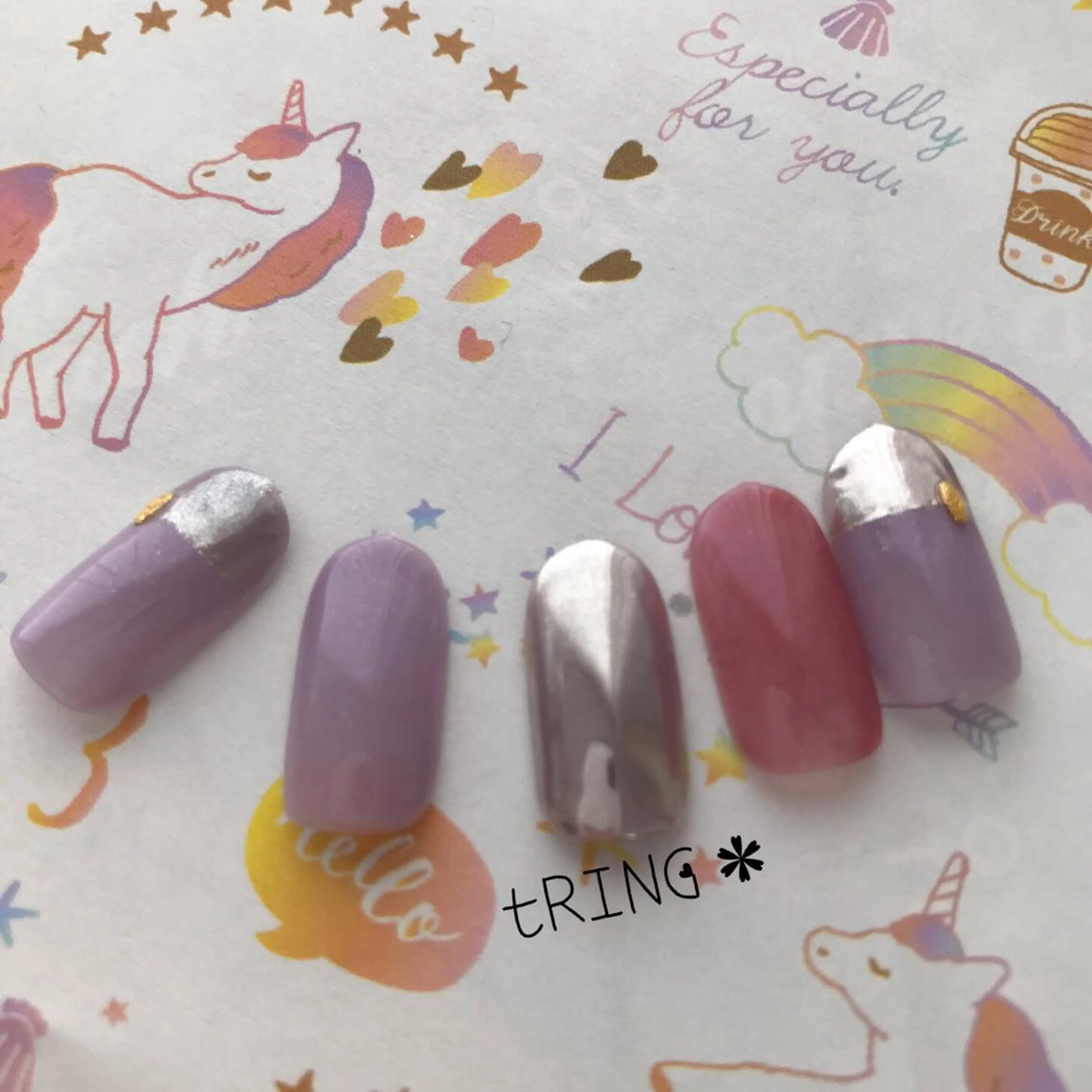 ネイル tRING＊ しいの木台のネイルデザイン