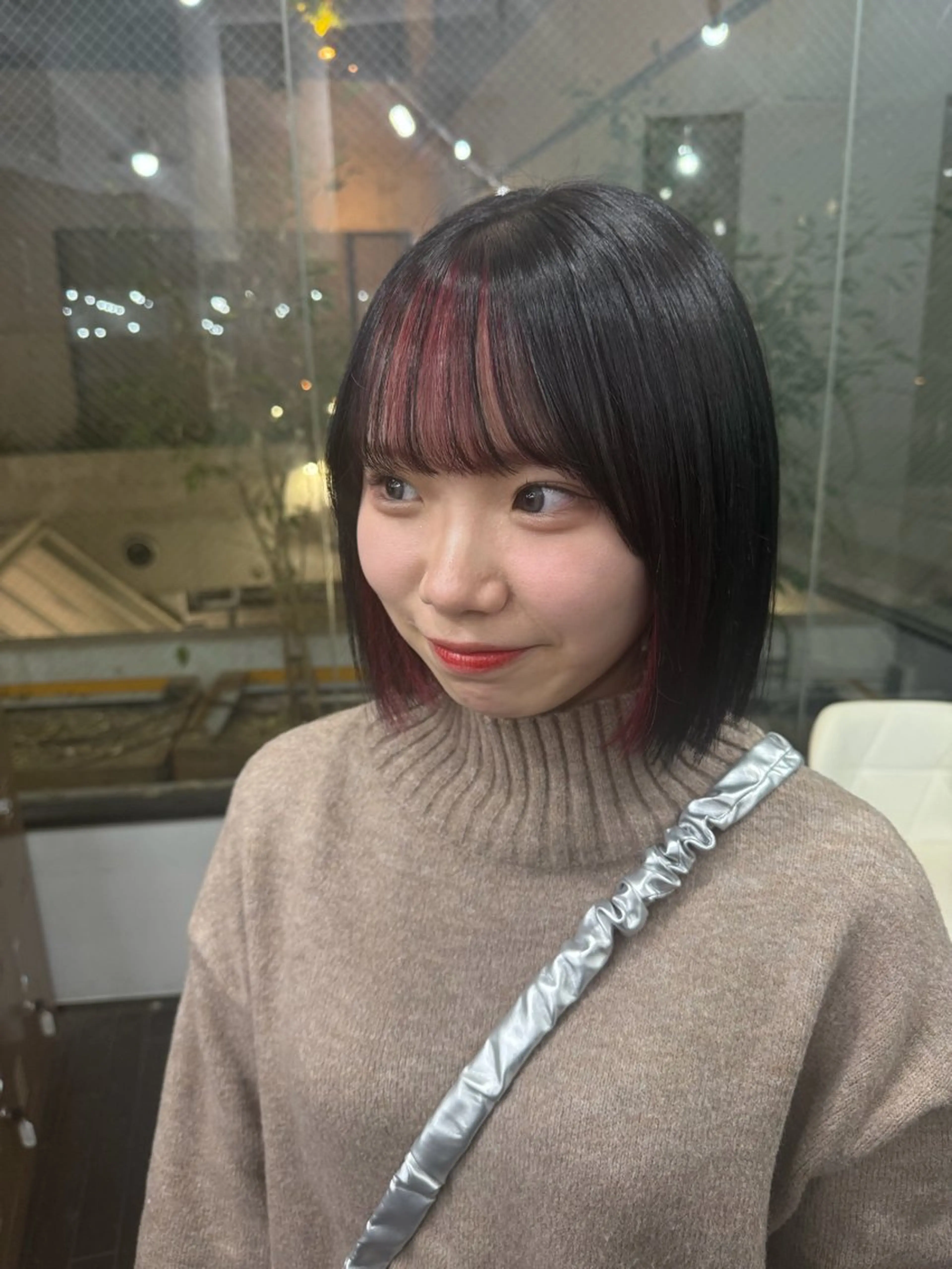 ミディアム カラー ヘアアレンジ ミストバング フェイスフレーミング ブリーチ/髪質改善/ メンズ/ KOKIのヘアスタイル