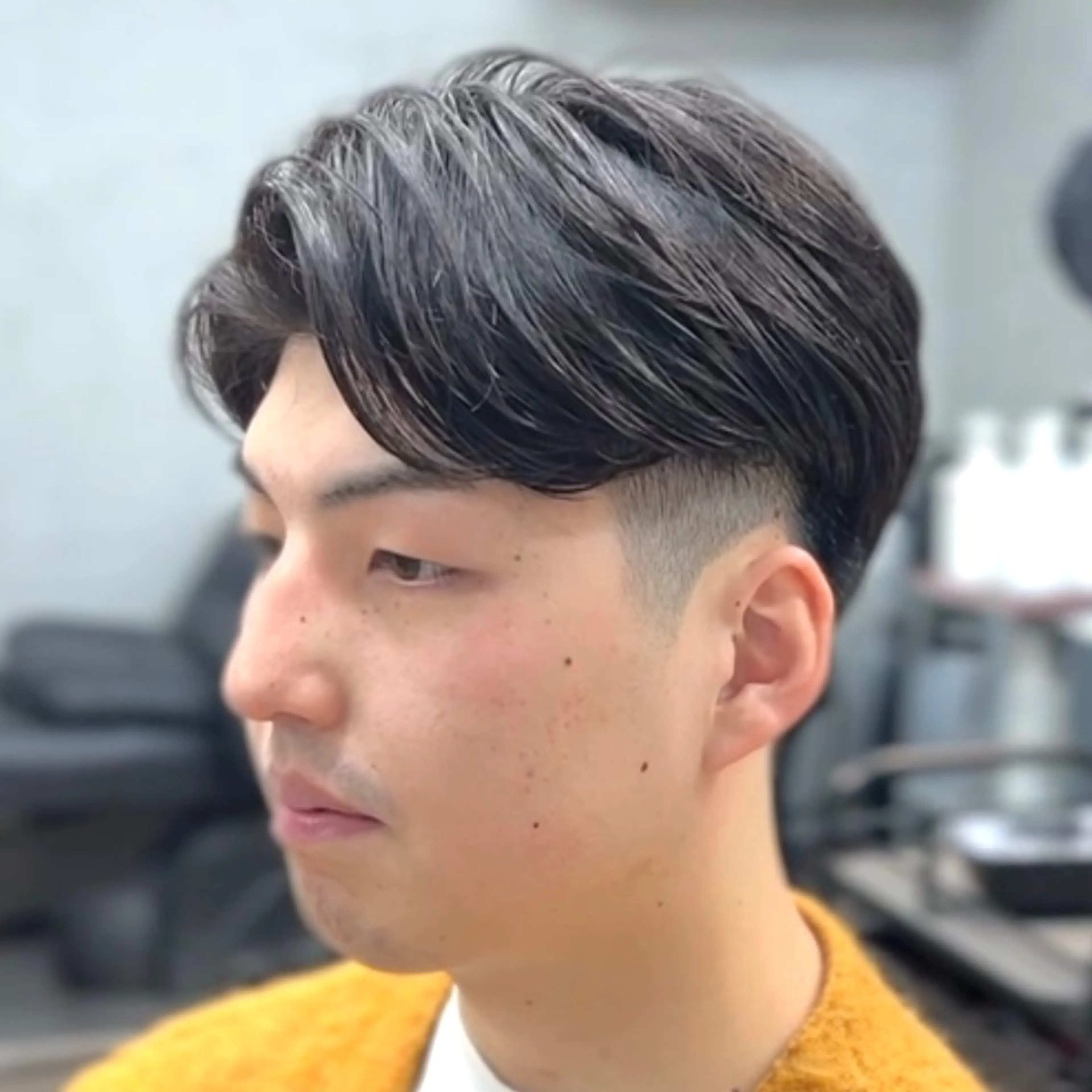 パーマ メンズ カット パーマ ヘッドスパ 3月〜お店変わります 詳しくはインスタまでのヘアスタイル