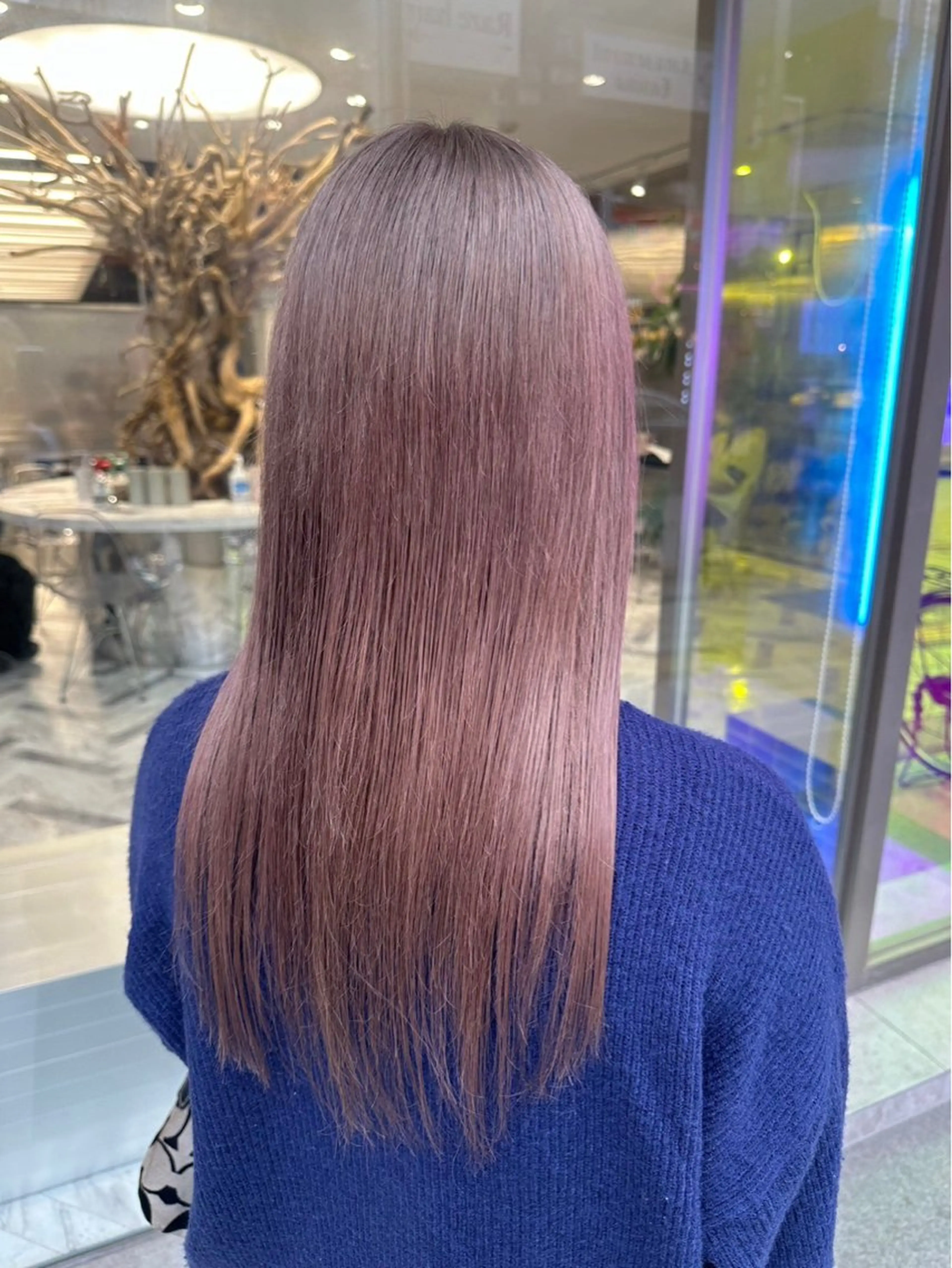 ロング カラー ブリーチ ケアブリーチ デザインカラー ダブルカラー イヤリングカラー 酸性ストレート /ハイトーン/つばさのヘアスタイル