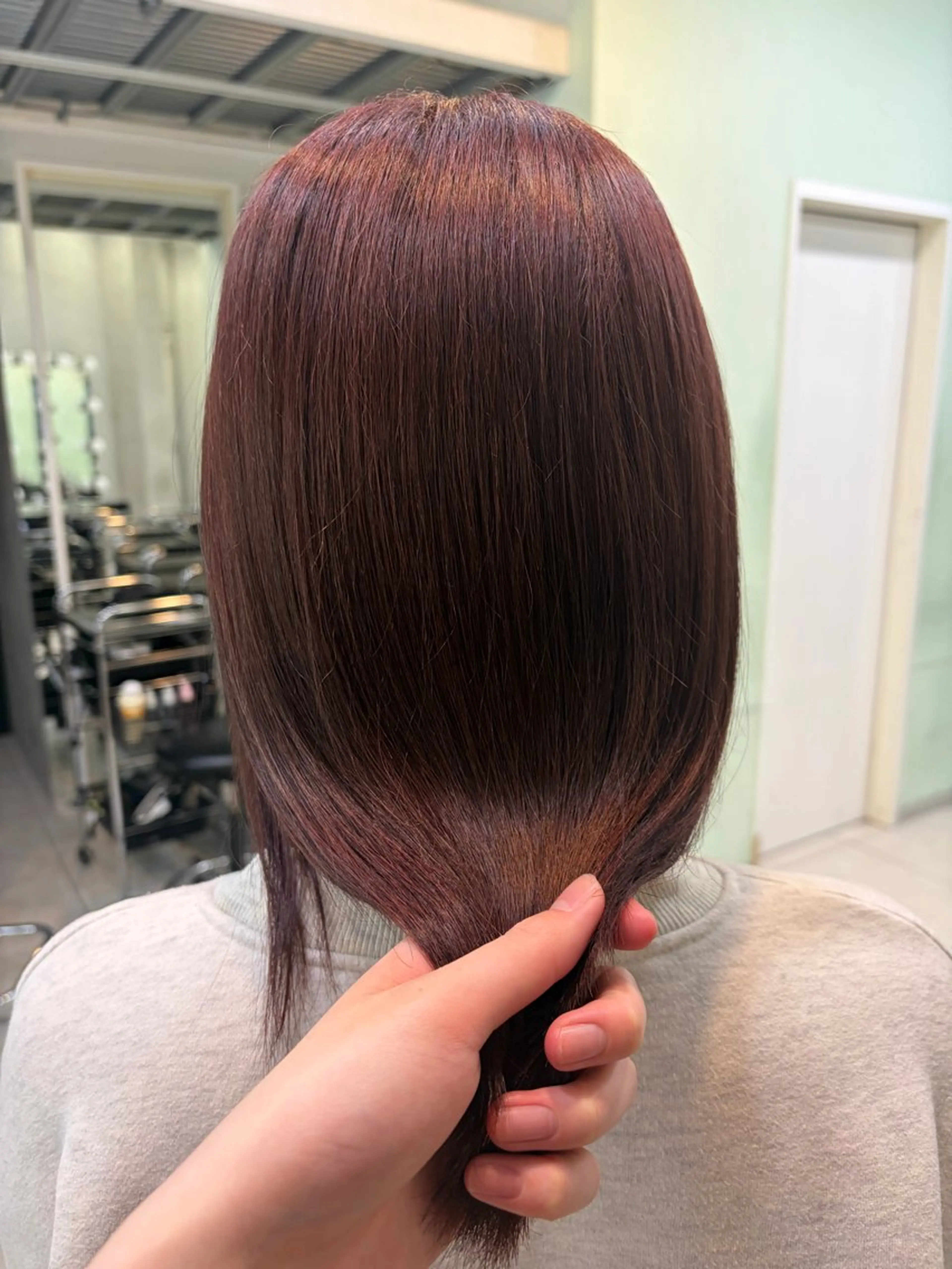 セミロング カラー 艶カラー/似合わせ /れんかのヘアスタイル