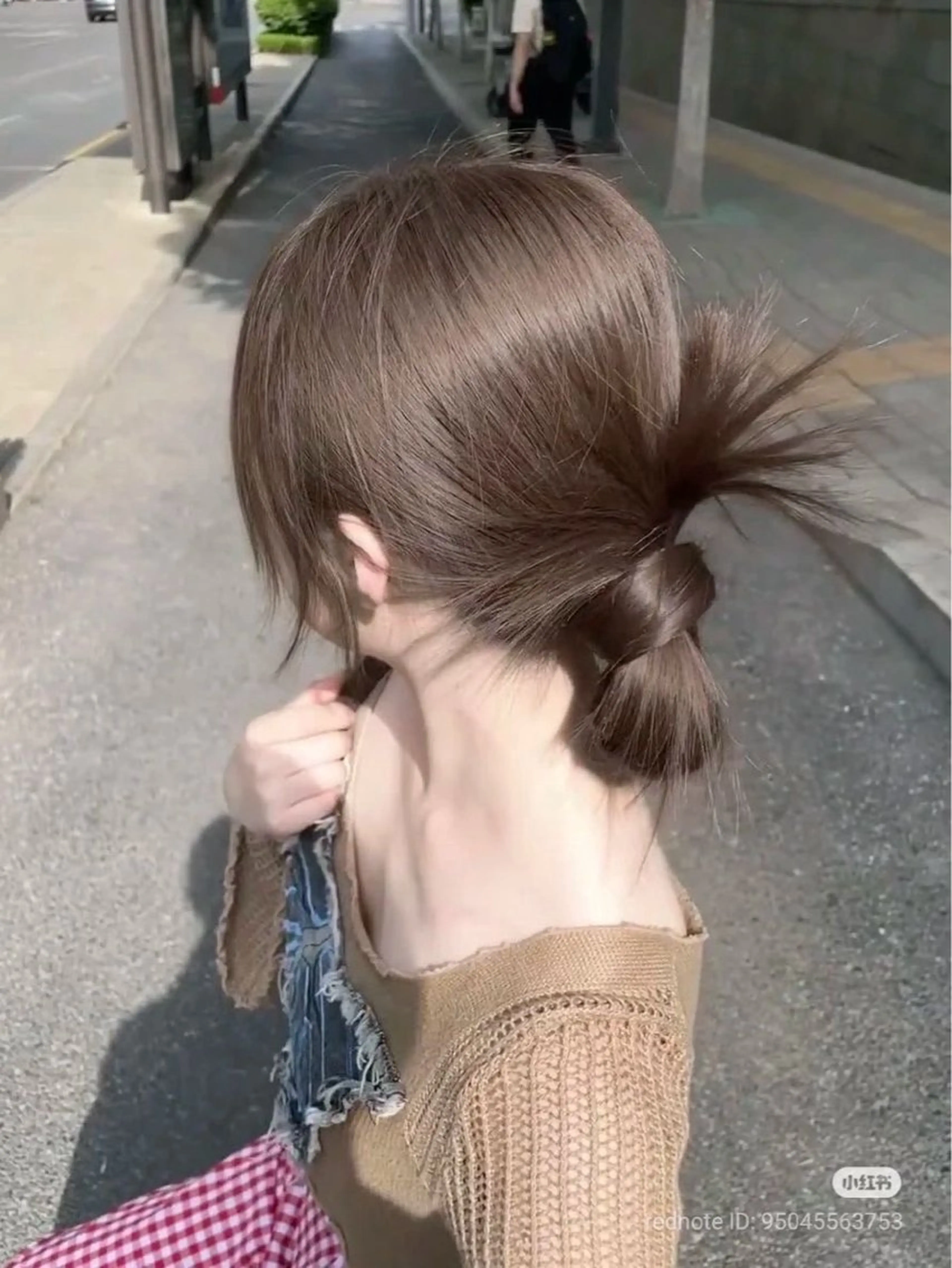 ロング カラー 透明感カラー グレージュ/あいのヘアスタイル