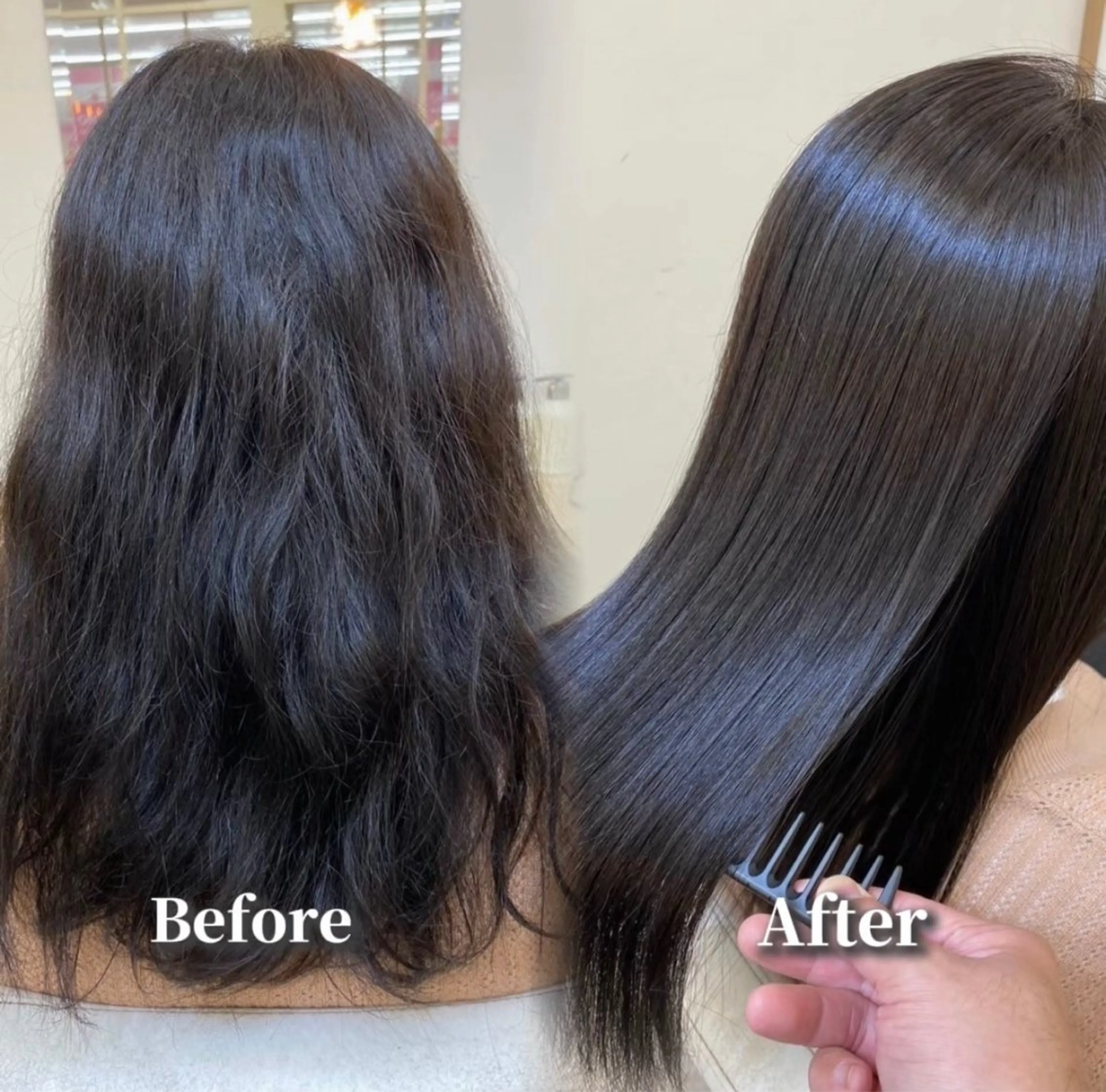 ロング パーマ 【うねり/広がり/ 縮毛矯正】💟まなみのヘアスタイル