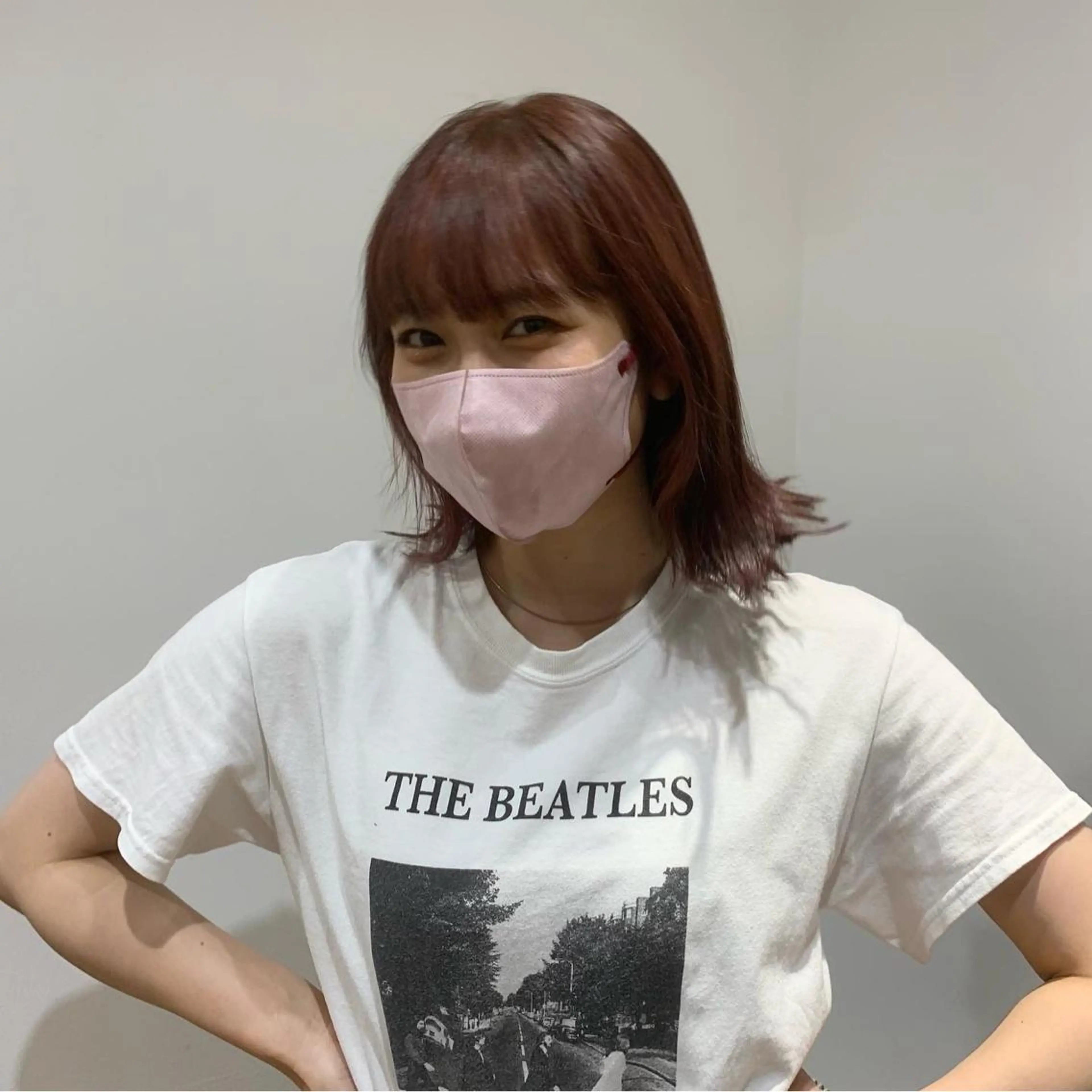 ミディアム カラー イヤリングカラー インナーカラー ㅤㅤㅤㅤㅤㅤㅤㅤㅤㅤ 彩衣のヘアスタイル