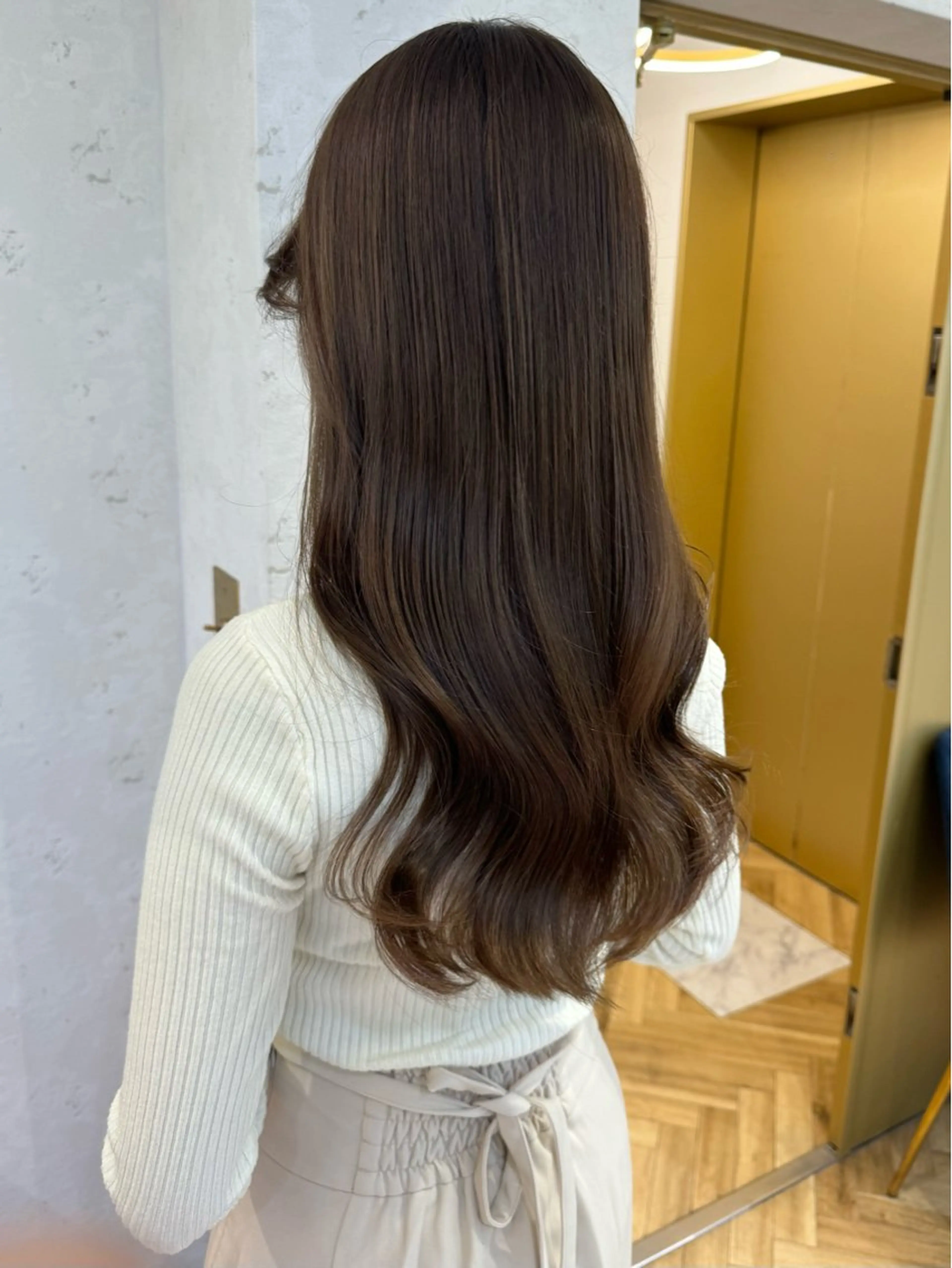 ロング カット ヘアカラー トリートメント 育休中4/30- 予約受付/野崎かよのヘアスタイル