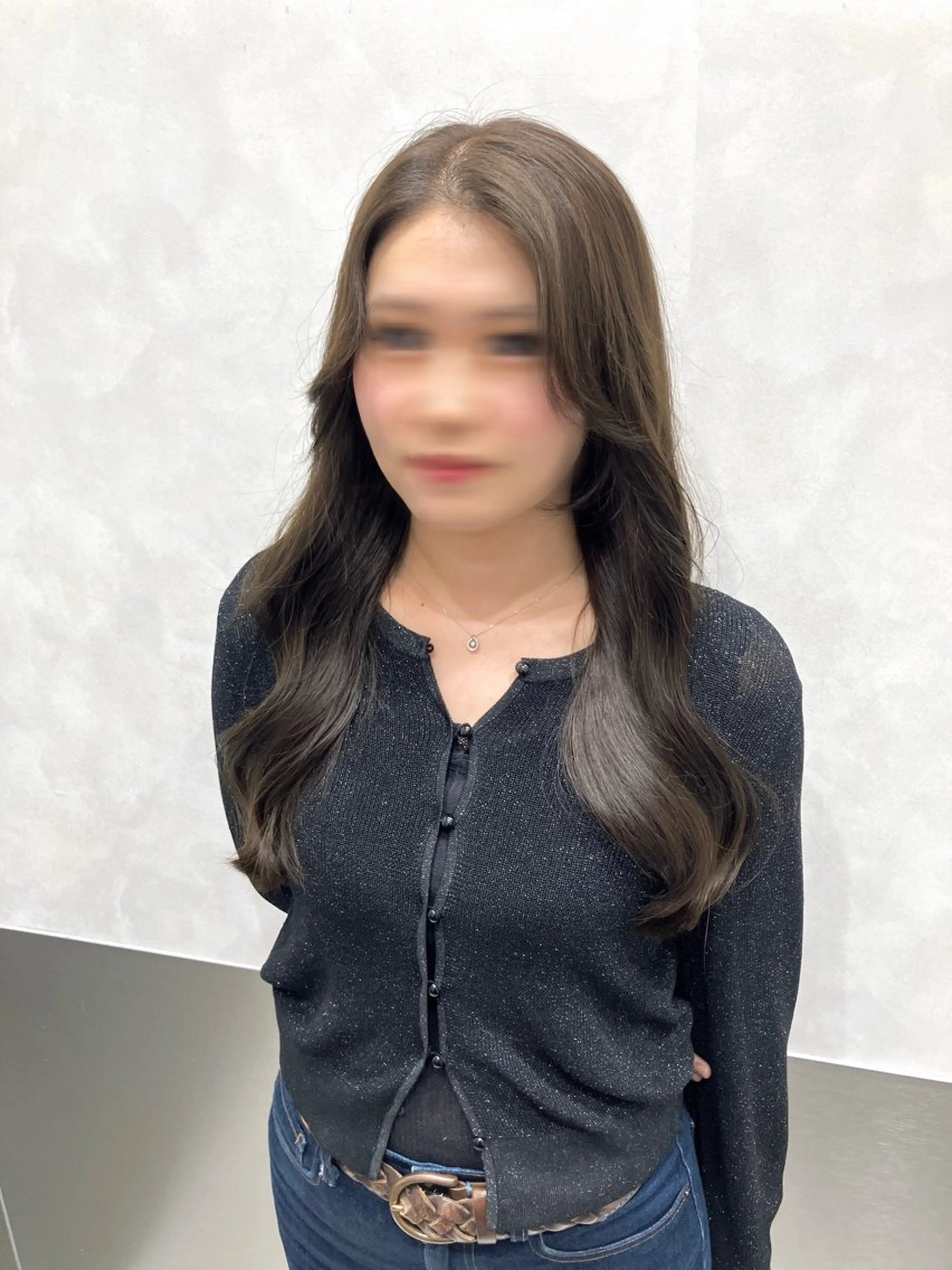ロング カラー カット ヘアカラー トリートメント 💖ブリーチなし透明 感💖ASAHIのヘアスタイル