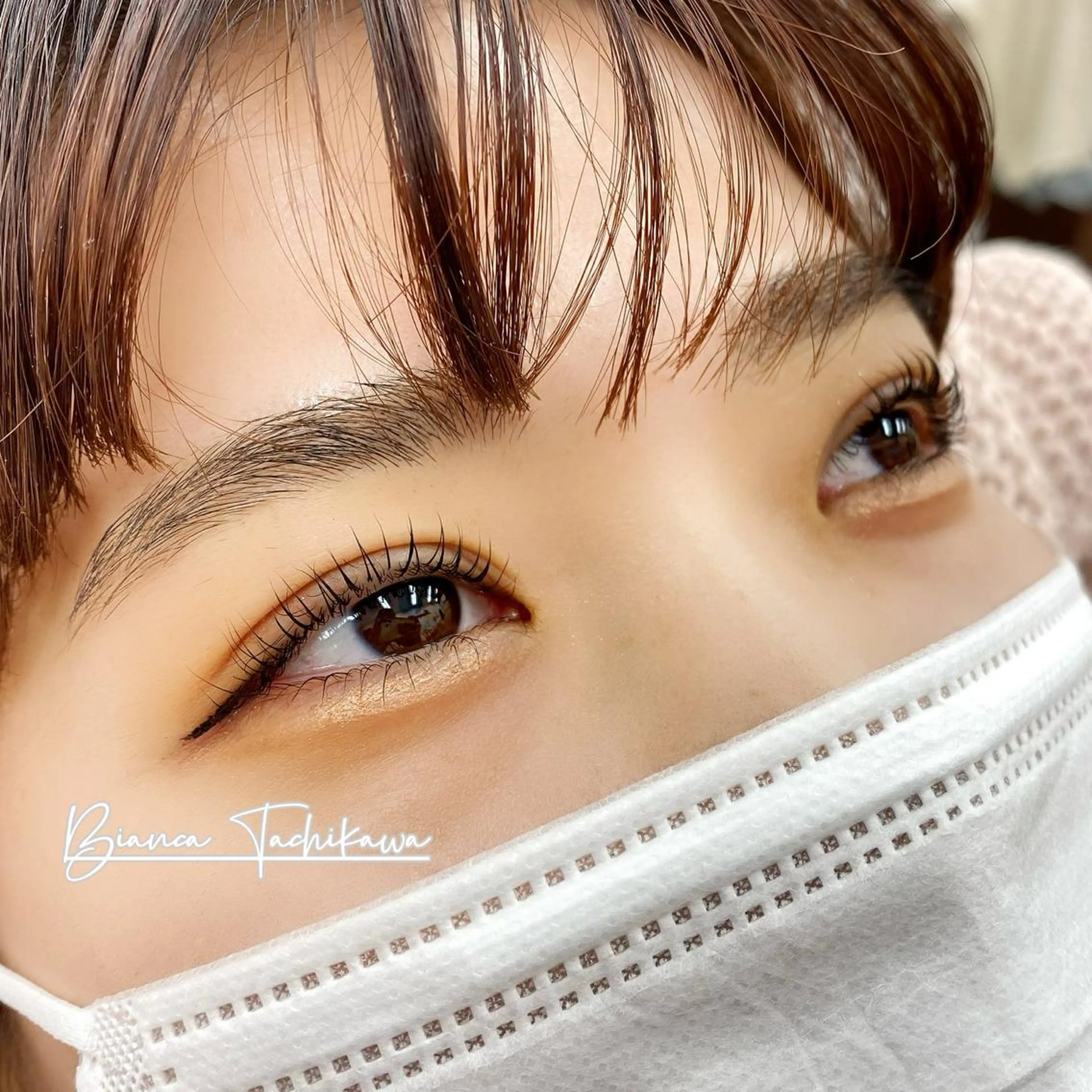 マツエク・マツパ アイブロウ 眉毛ワックス脱毛 マツパ Bianca立川店 川村のマツエク・マツパデザイン