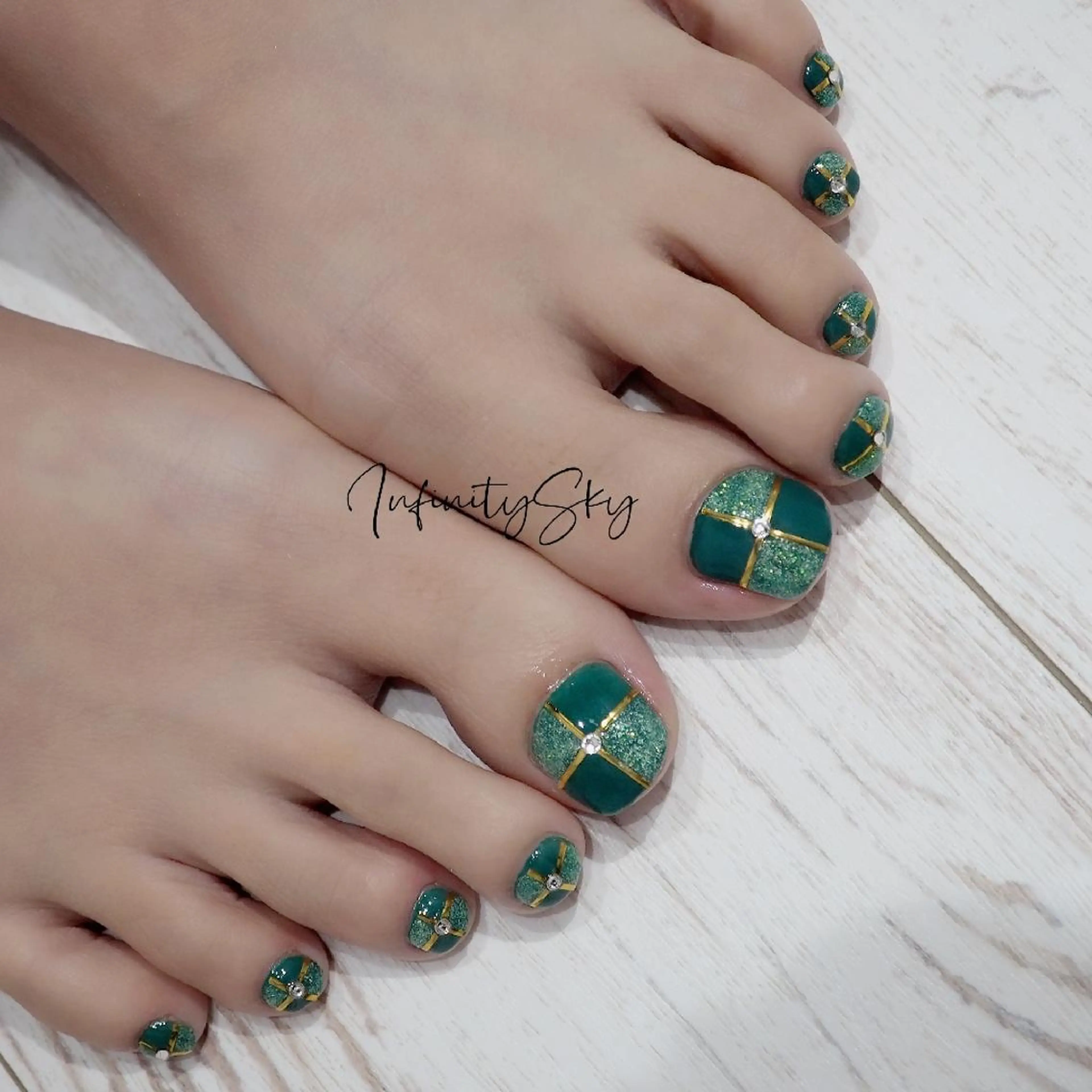 ネイル アートネイル フットネイル 持ち込み infinity skyのネイルデザイン