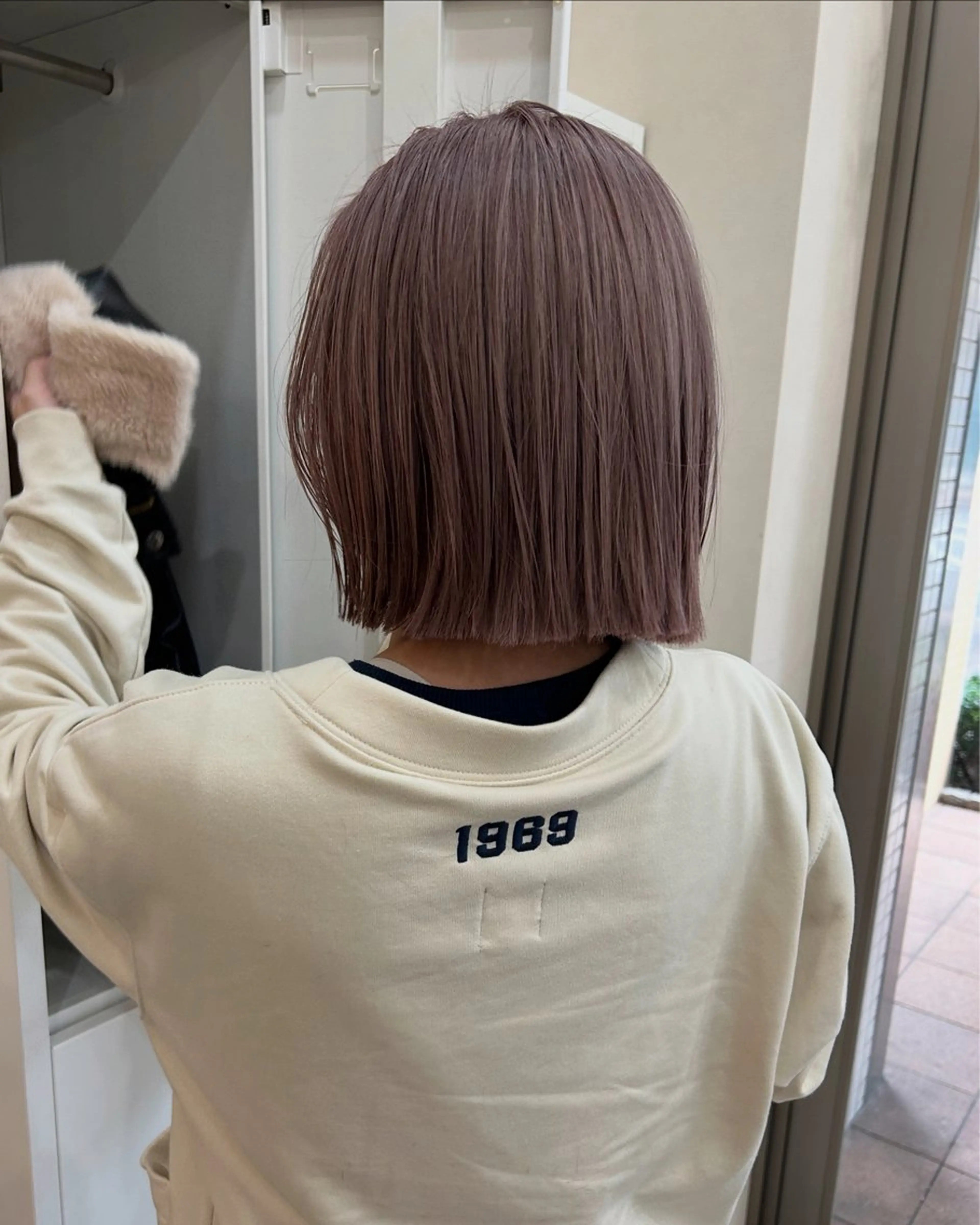 ショート カラー ベージュカラー ダブルカラー ラベンダーカラー ラベンダーベージュ ボブ/透明感カラー 🧸YUI❤️のヘアスタイル