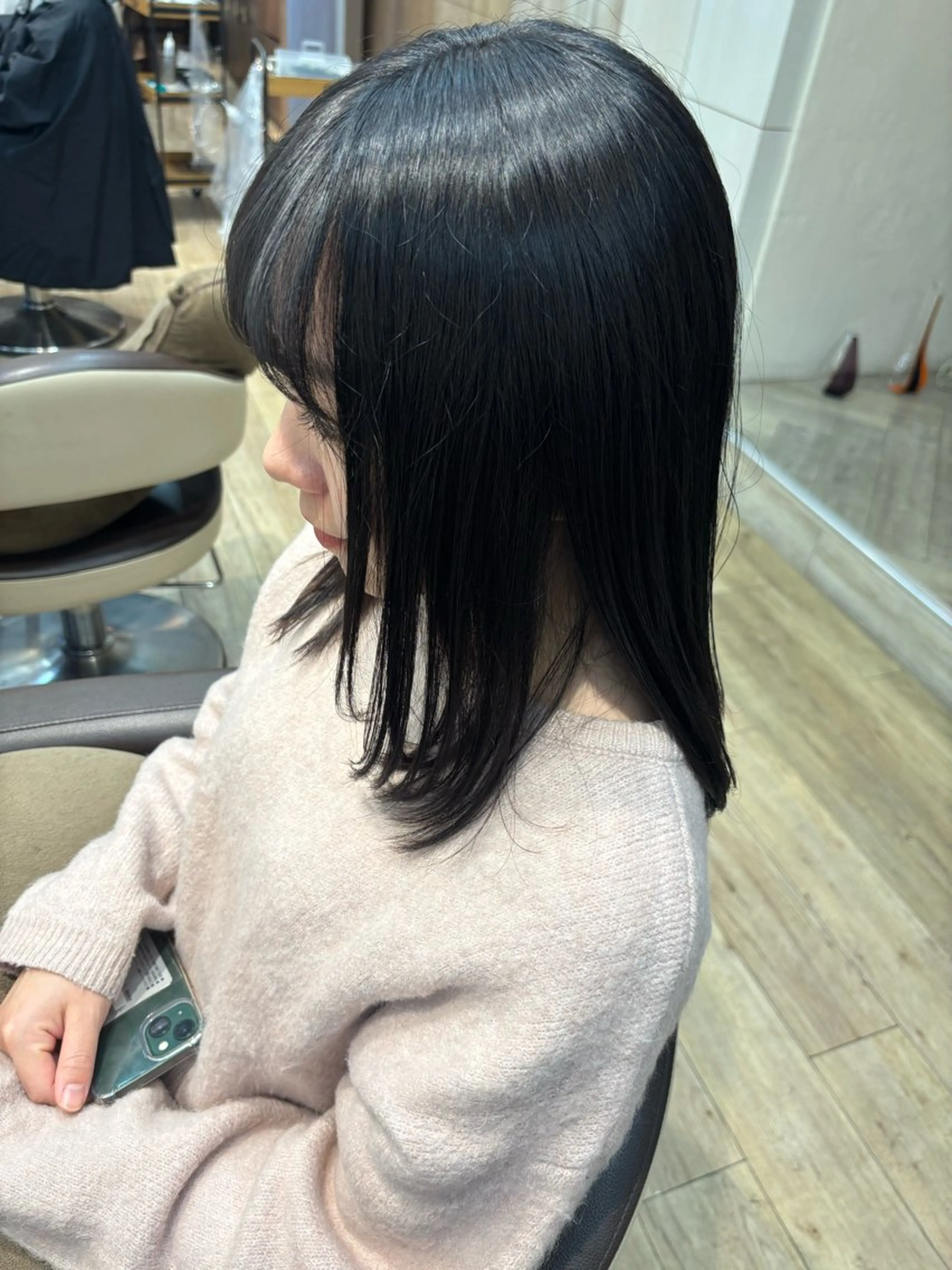 ミディアム カット ゆうこ🍀髪質改善/ ストレート/艶カラーのヘアスタイル