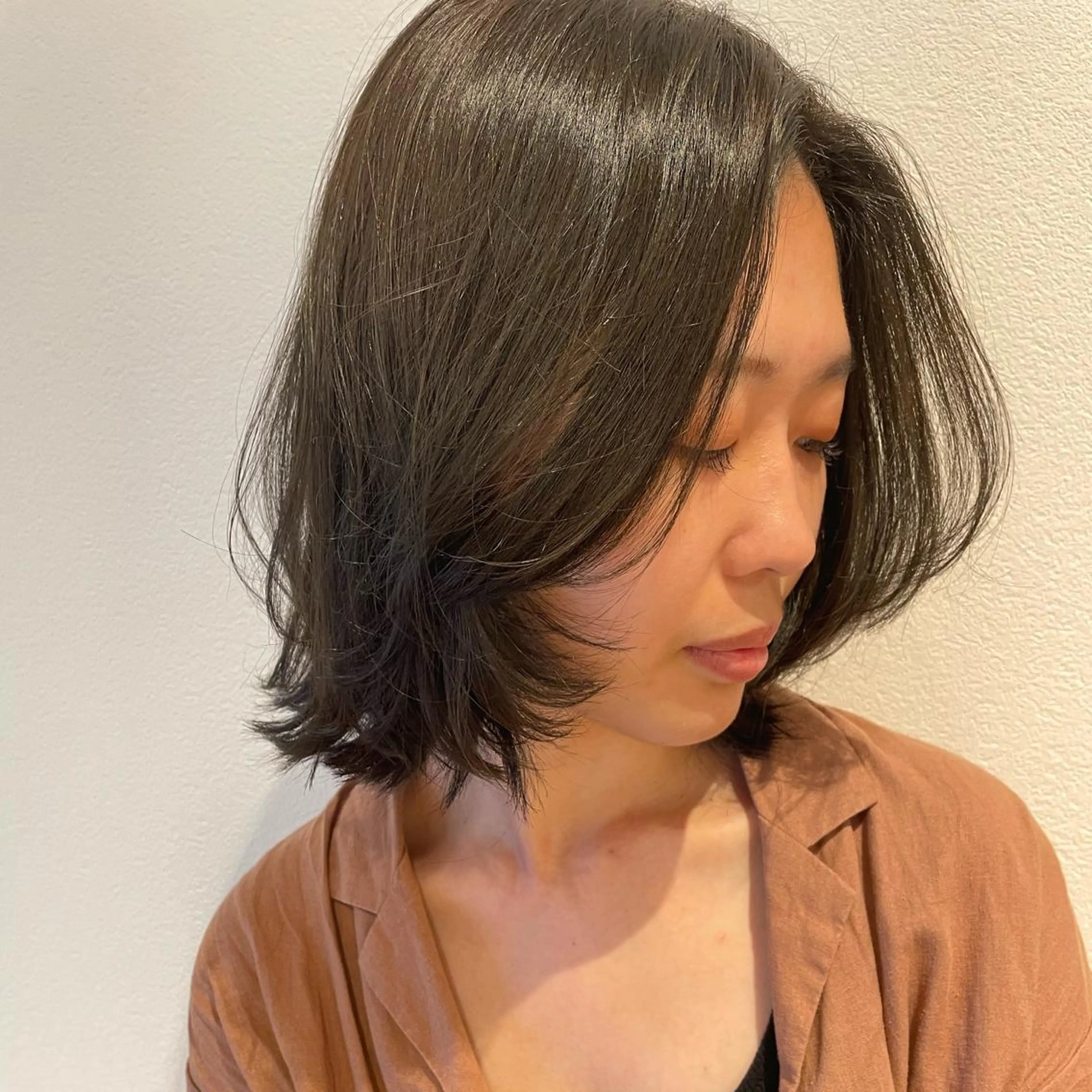 ミディアム カラー 顔周りカット カット ヘアカラー トリートメント 北九州美容室 🕊️わかな✂︎のヘアスタイル