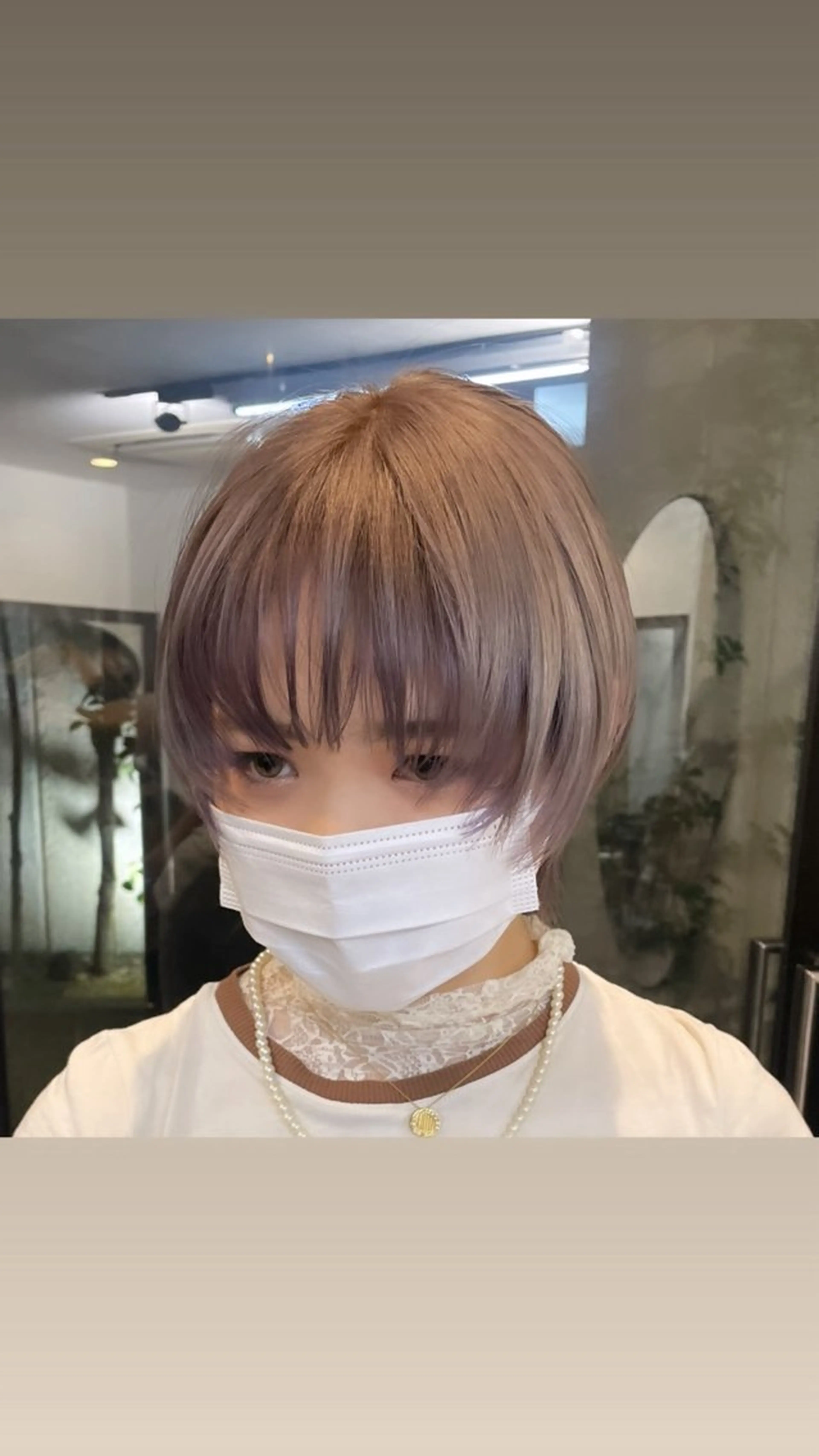 ショート 海外ハイトーン 🇺🇸sakiのヘアスタイル