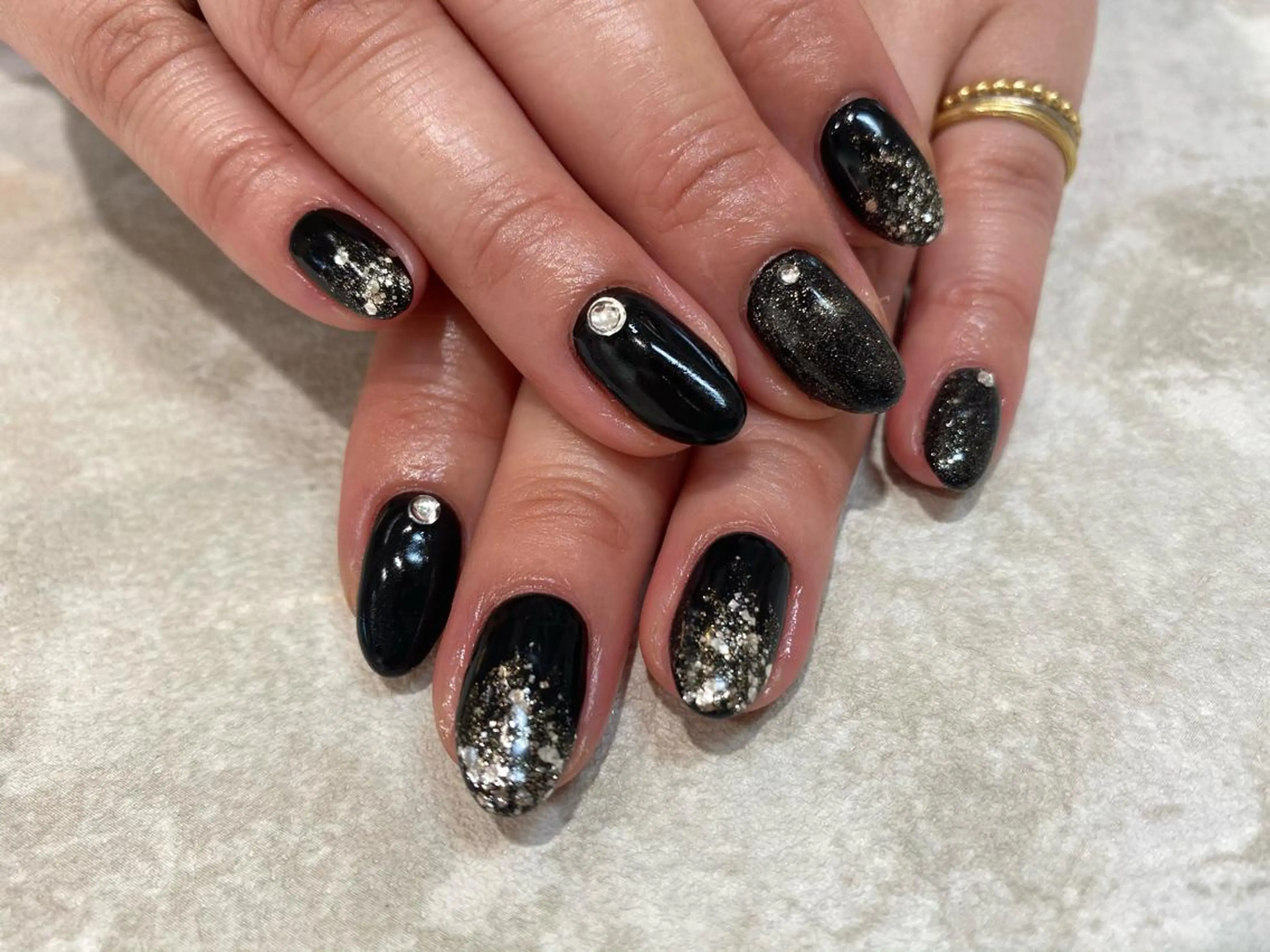 ネイル シルバー JurerEye☆ Marikoのネイルデザイン