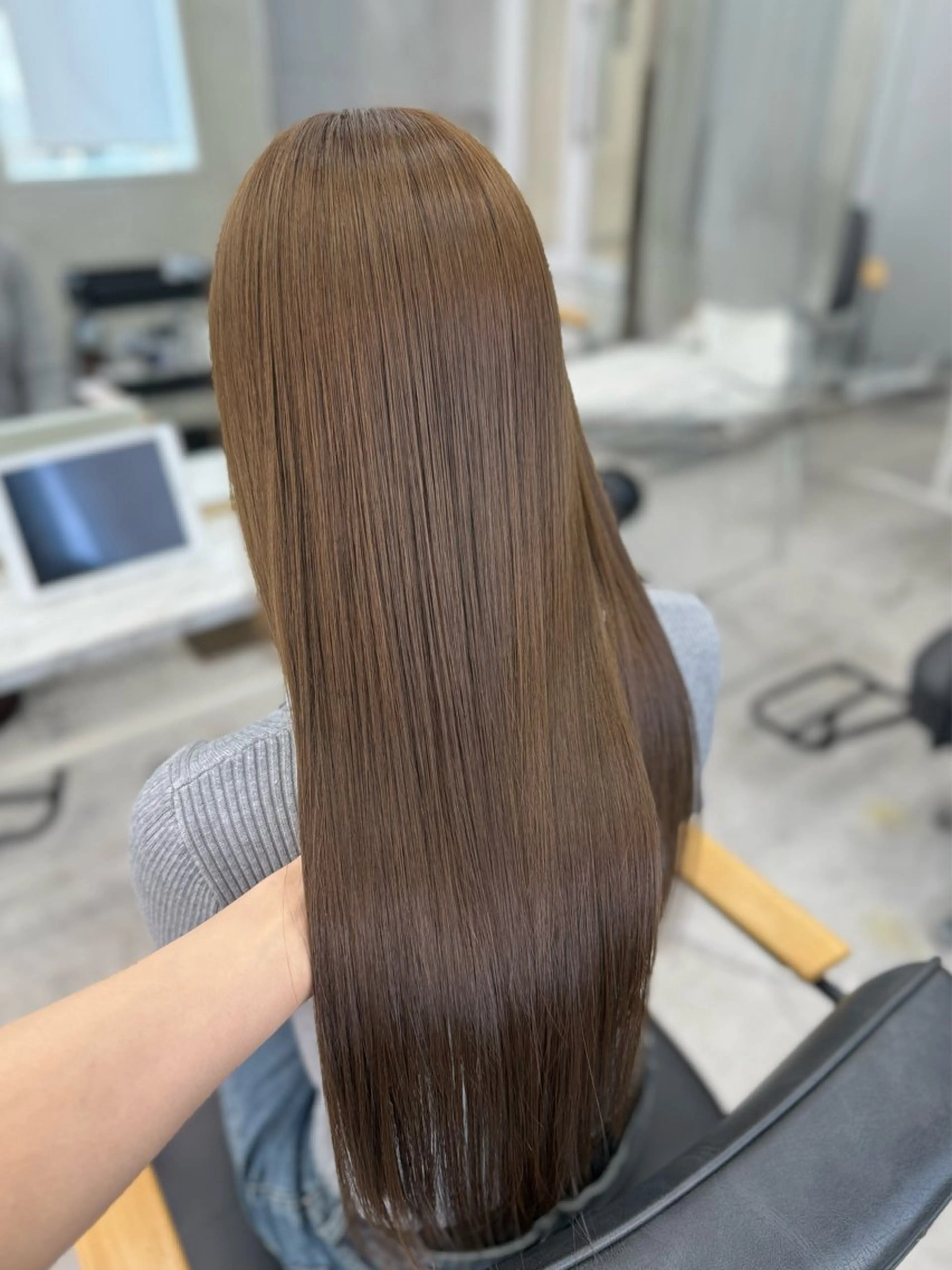 ロング カラー ベージュカラー ブリーチ ブリーチなしカラー 髪質改善 トリートメント カット ヘアカラー トリートメント 似合わせカラー/ヘア セット💐本多恵美のヘアスタイル