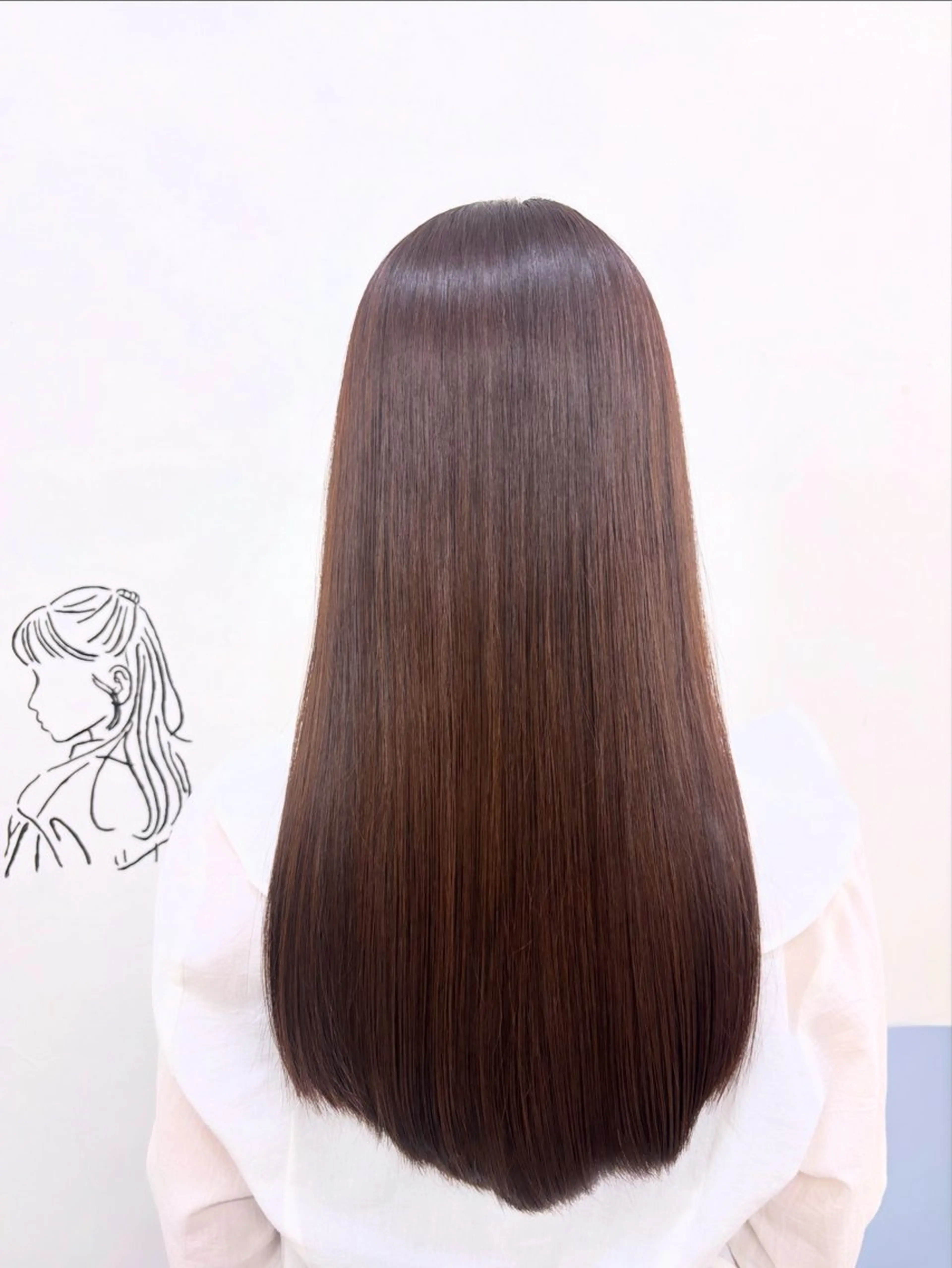 ロング カラー 縮毛矯正 トリートメント 似合わせ美髪ヘア✨ 天王寺.阿倍野🌈のヘアスタイル