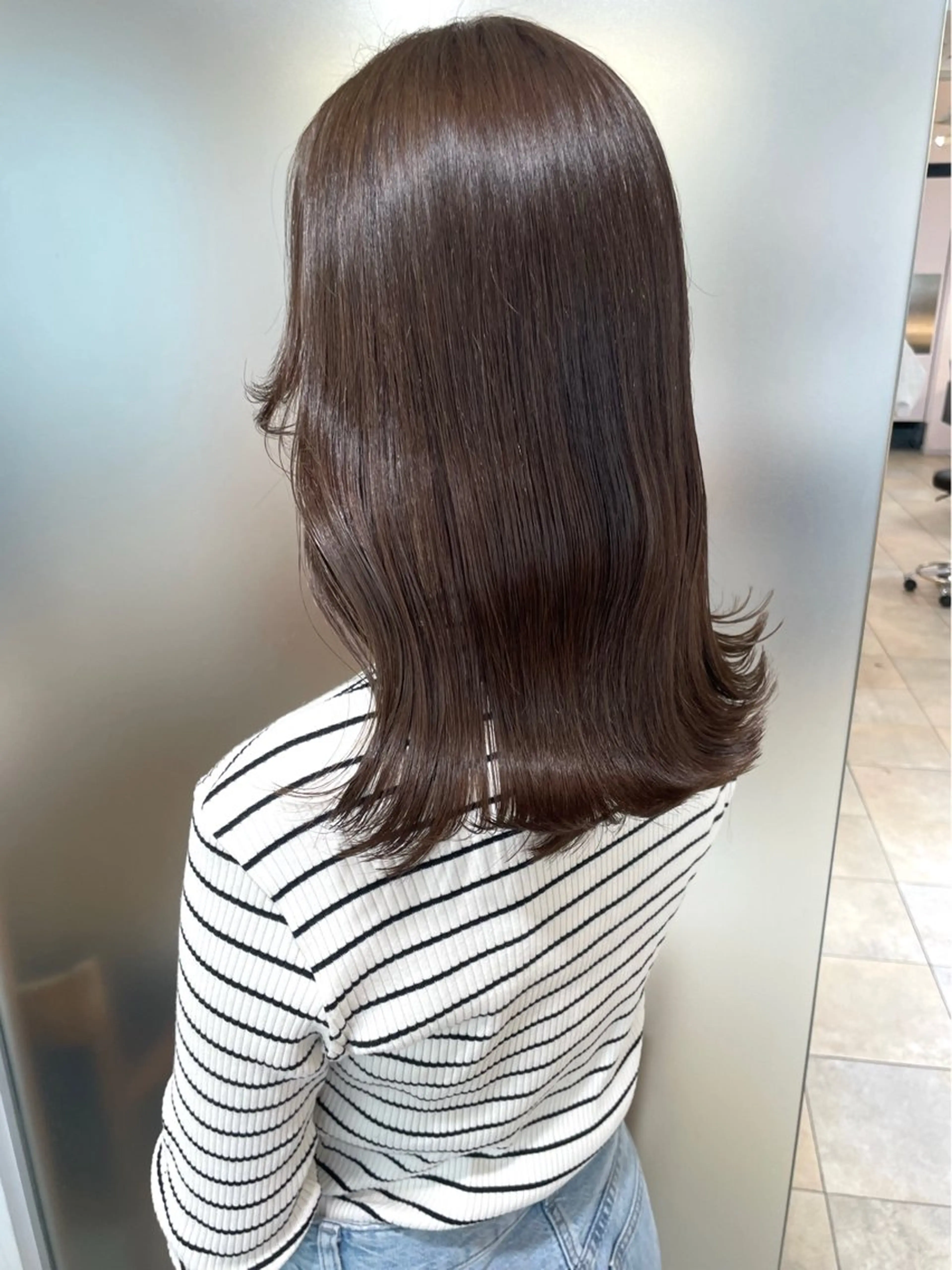 ミディアム カラー ヘアカラー 佐藤 梨里花 ❤︎のヘアスタイル