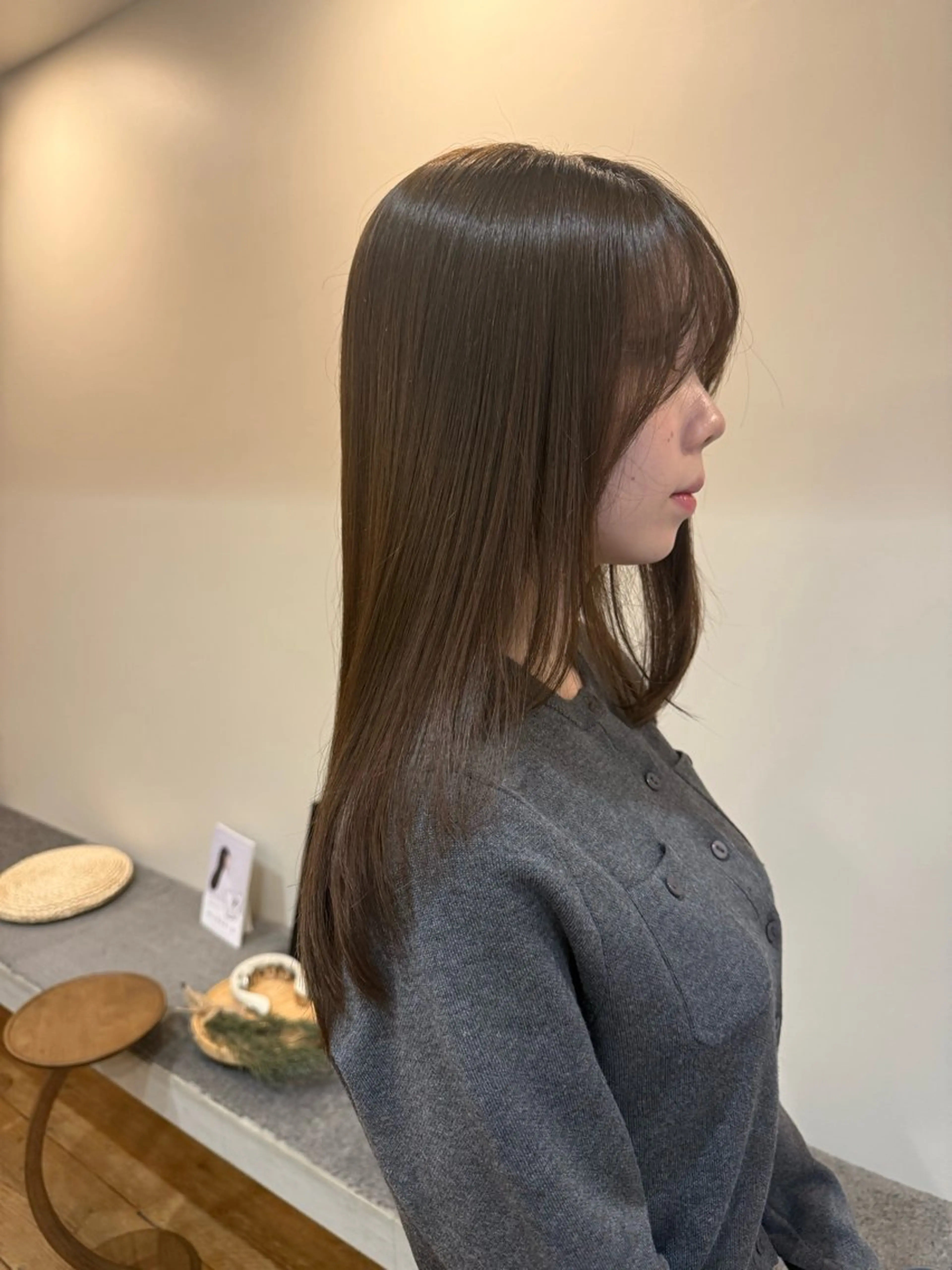 ロング カラー カット ヘアカラー トリートメント 💛🤍U too e’s /店長🧸のヘアスタイル