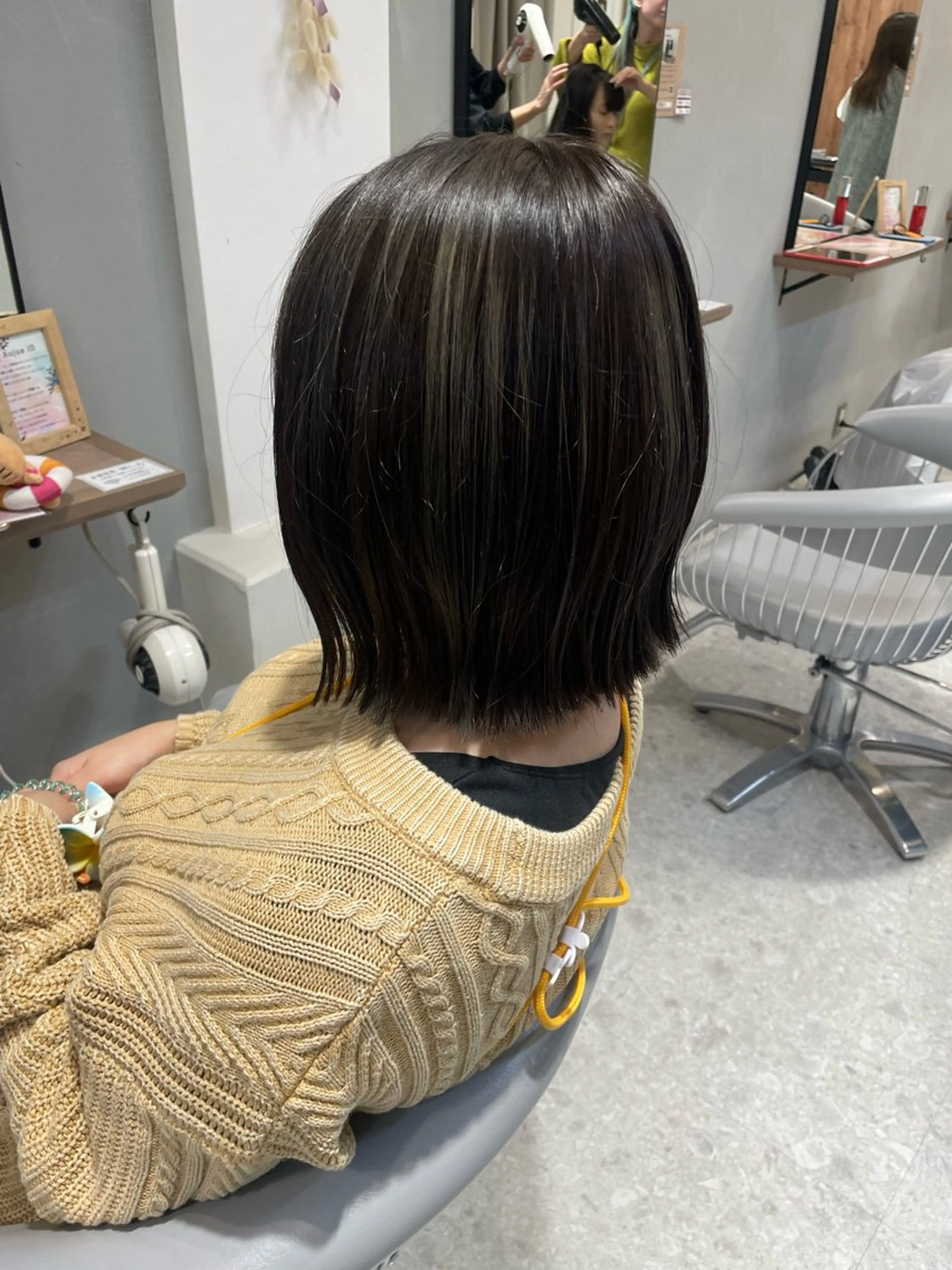ショート カット ヘアカラー トリートメント ハイレート🤍🫧 池田のヘアスタイル