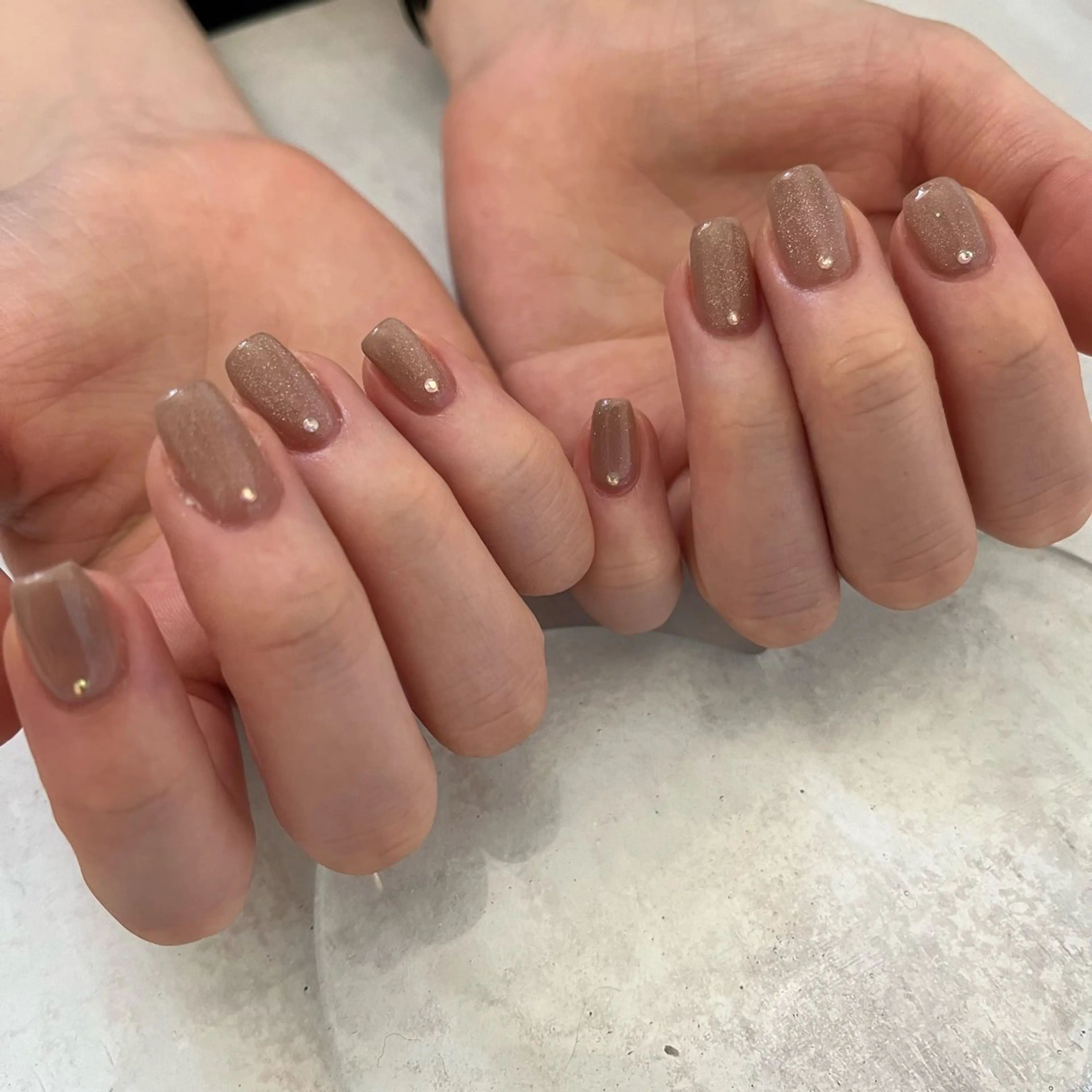 ネイル ワンカラーネイル K Aのネイルデザイン