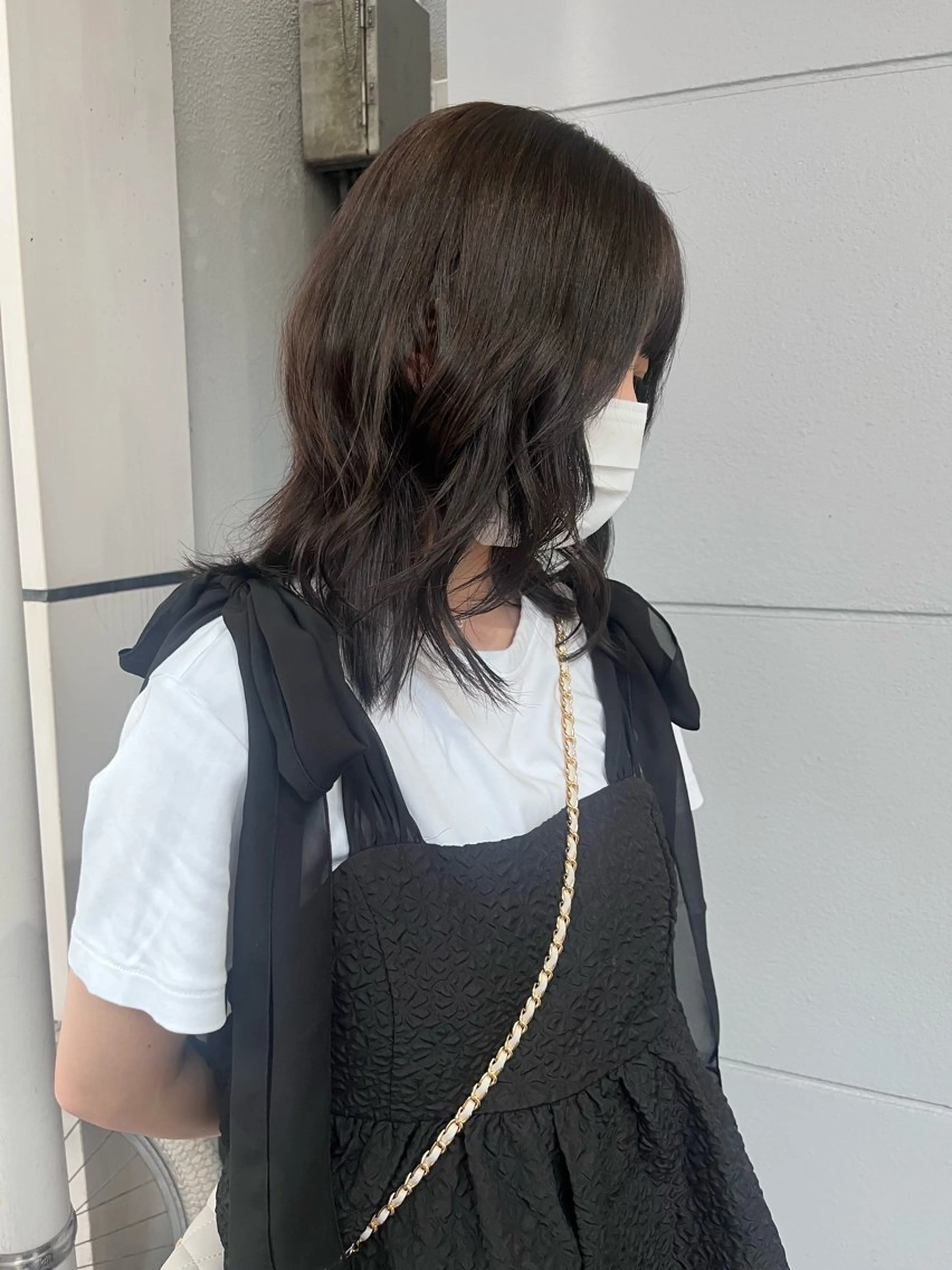 ミディアム カラー カット ヘアカラー トリートメント niko RINKAのヘアスタイル