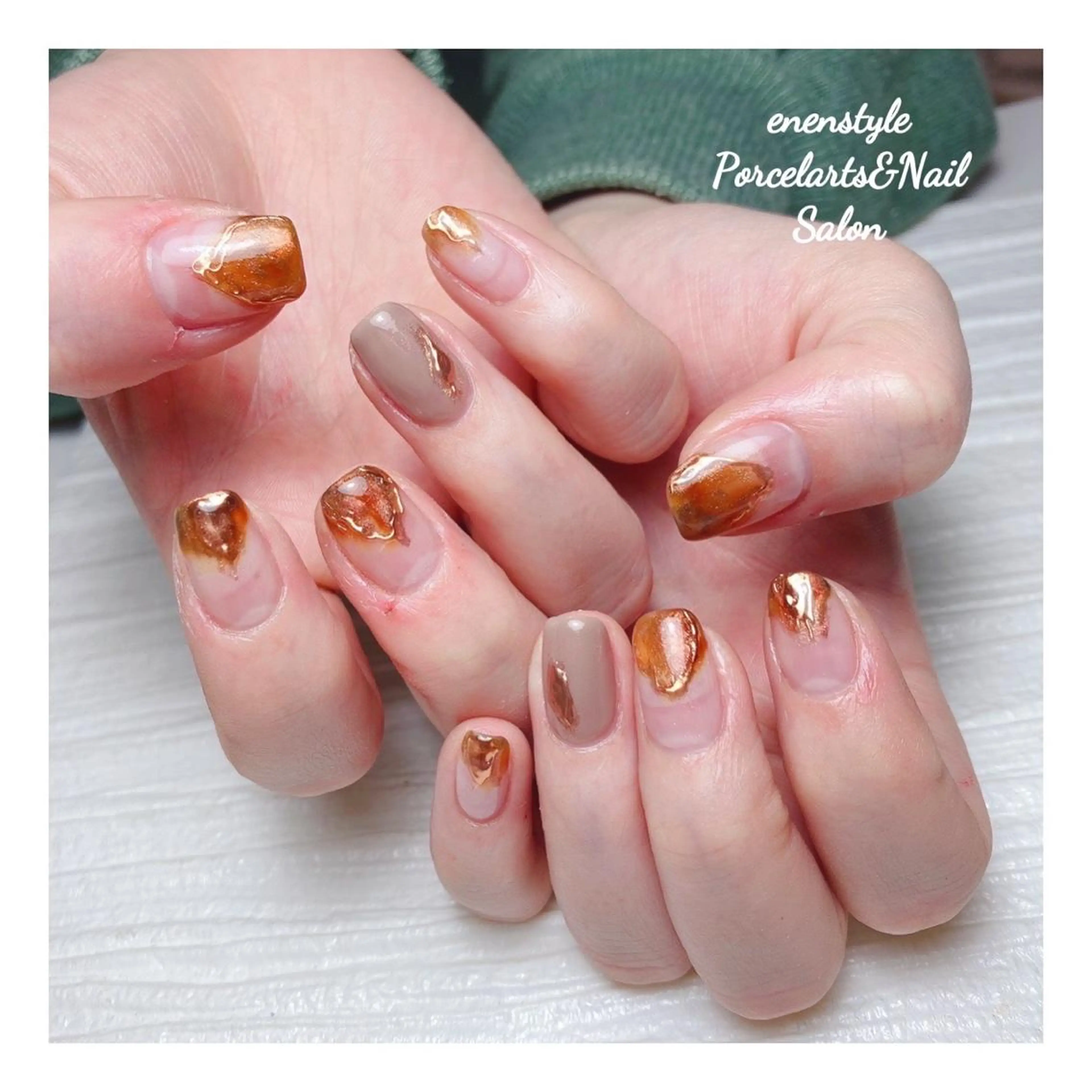 ミディアム ネイル 👑enen style👑のネイルデザイン