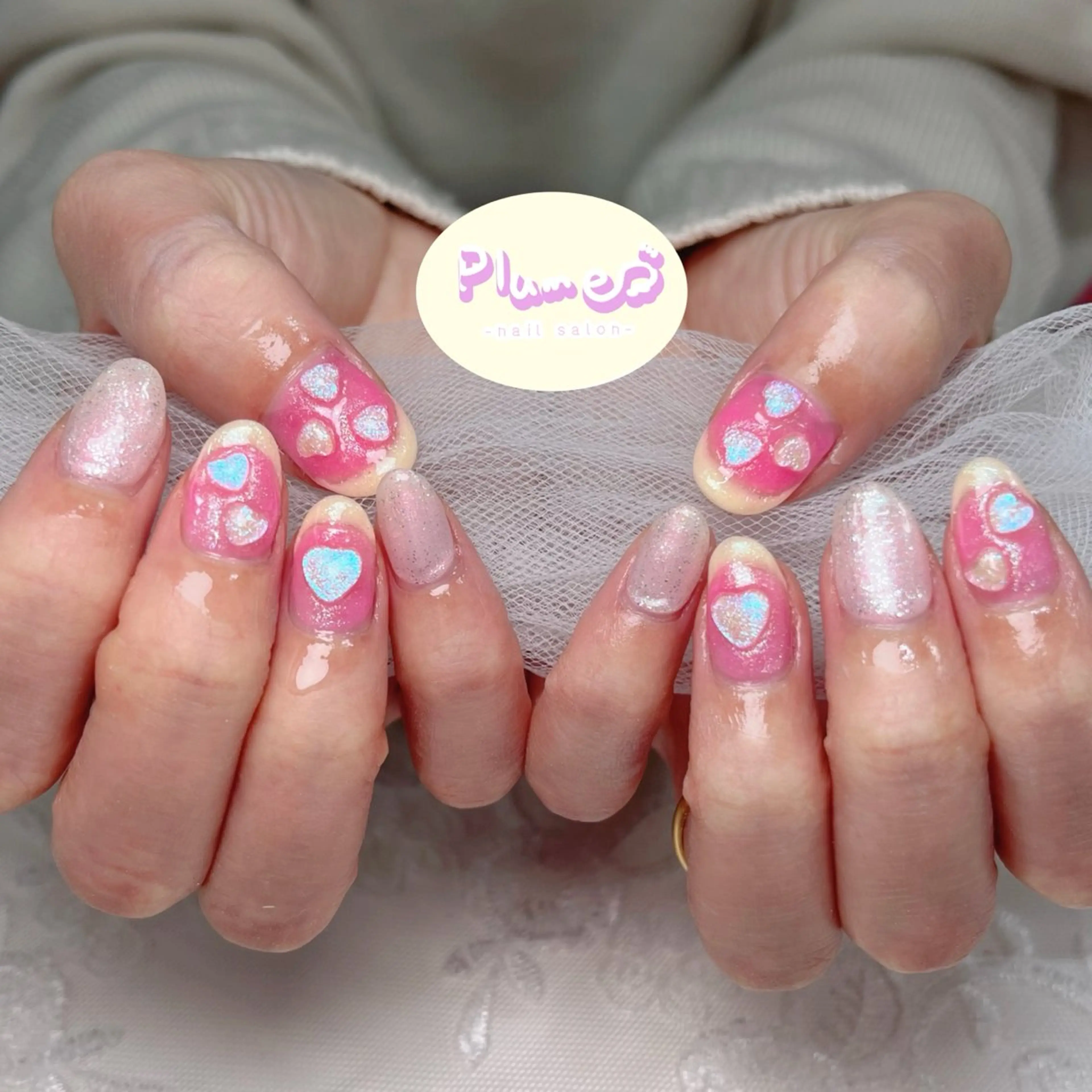 ネイル ハンドネイル plume nail ☆韓国ネイルのネイルデザイン