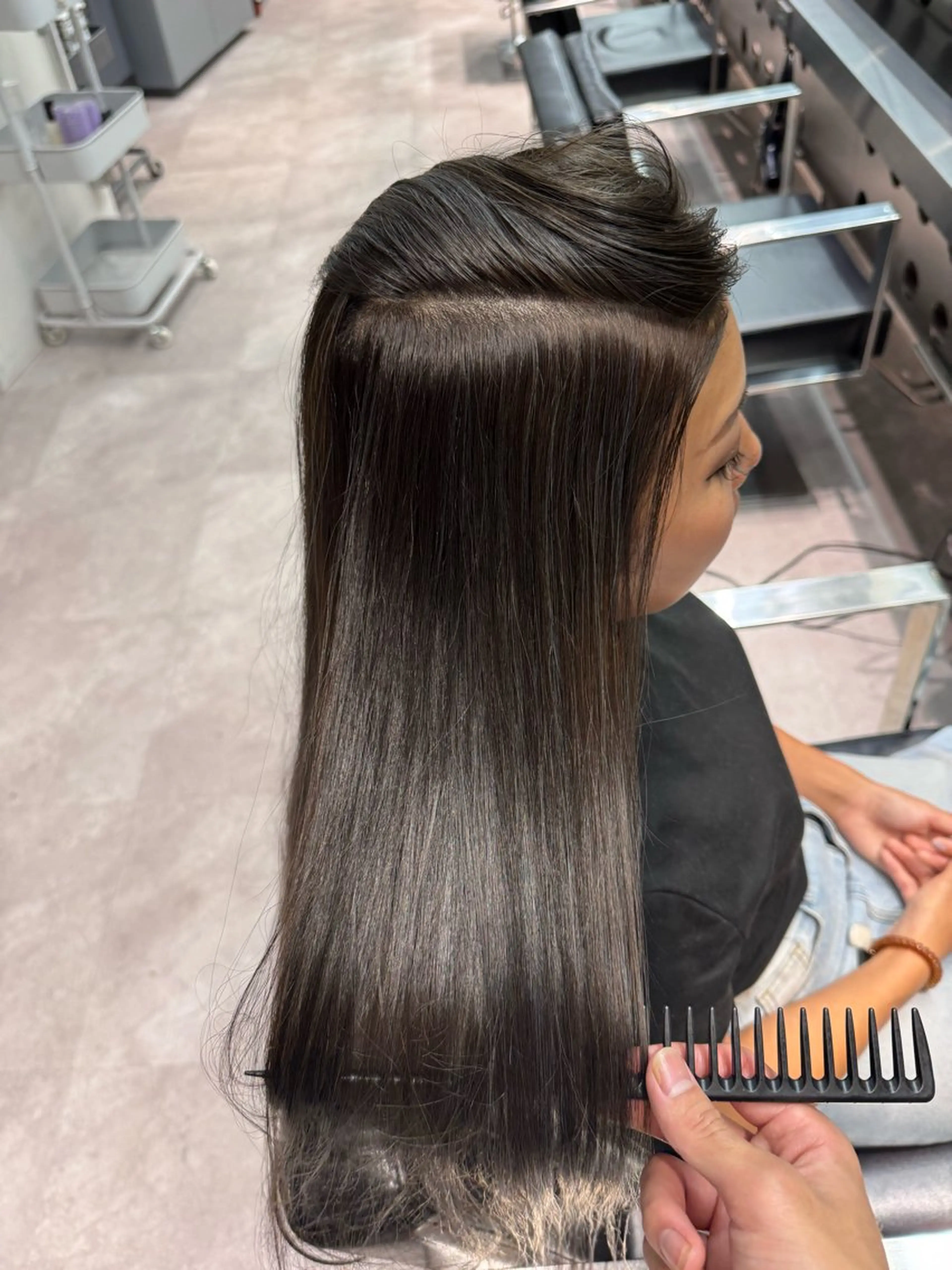 ロング カラー ハイライトカラー ハイライト 北村 岳久翔のヘアスタイル