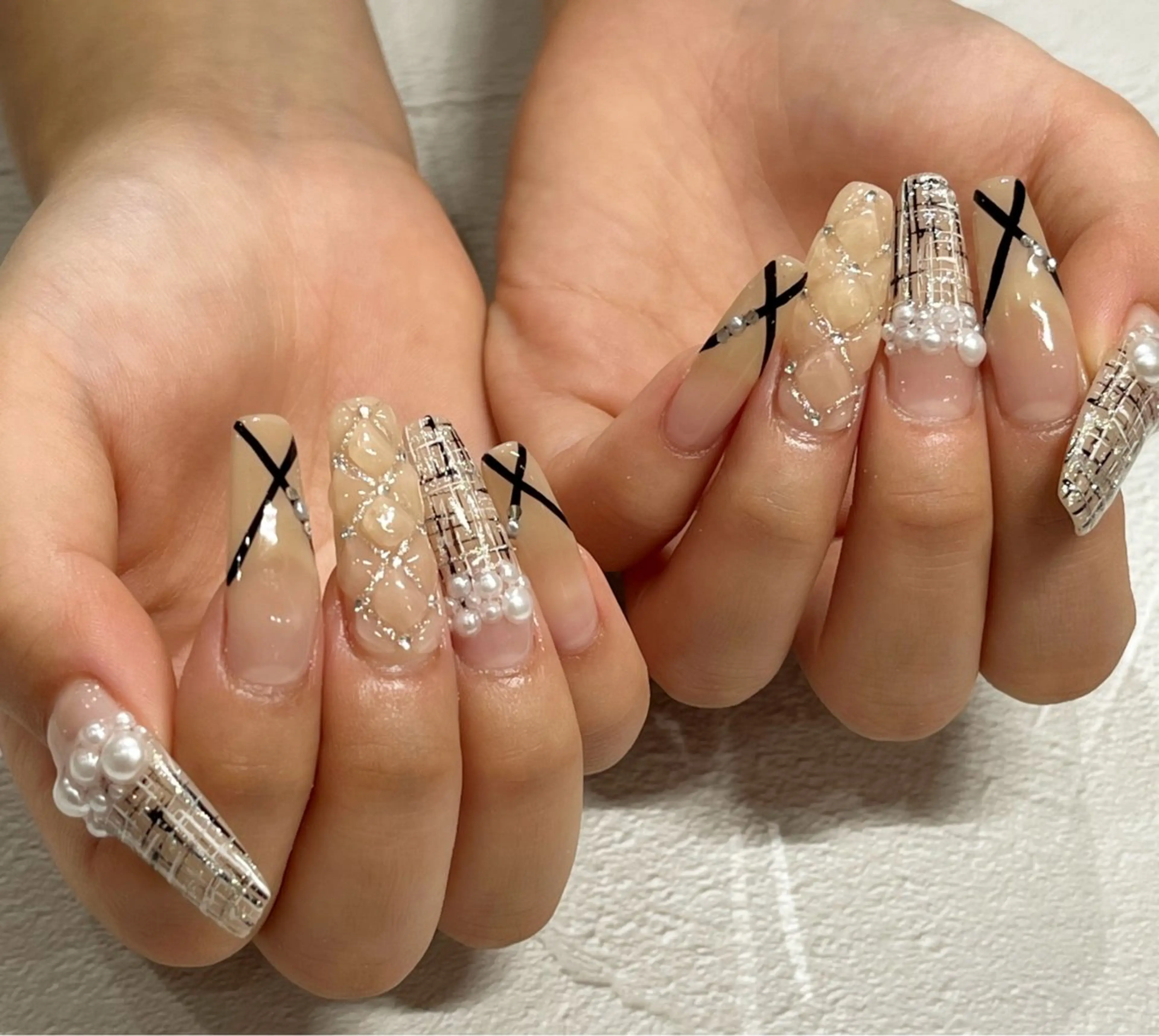 長さ出しご希望の方はこちらのメニューを選択💅10本¥3,300〜※プラスでジェルメニュー料金がかかります。の写真