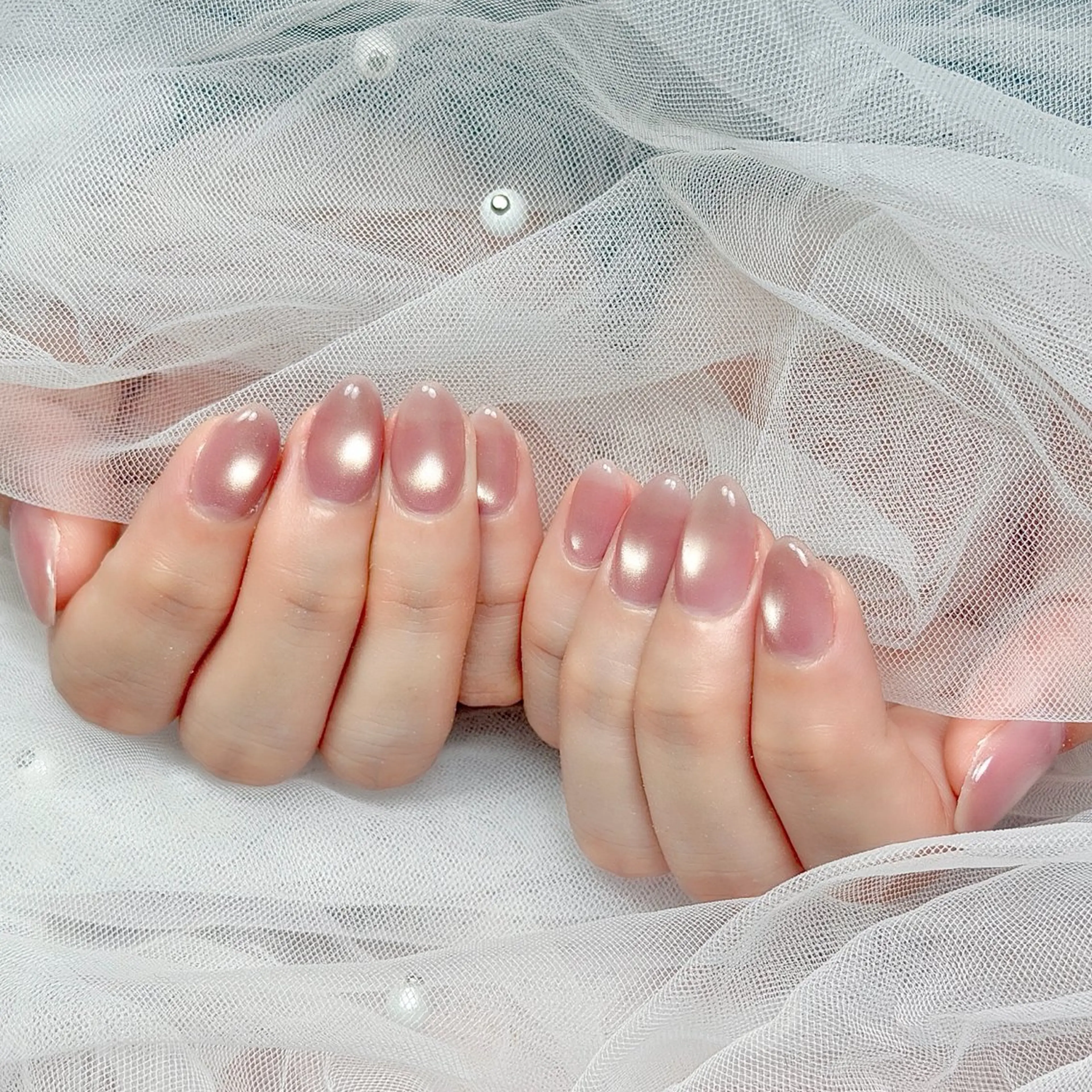 ネイル ビー玉ネイル ハンドネイル Haney. MEIのネイルデザイン