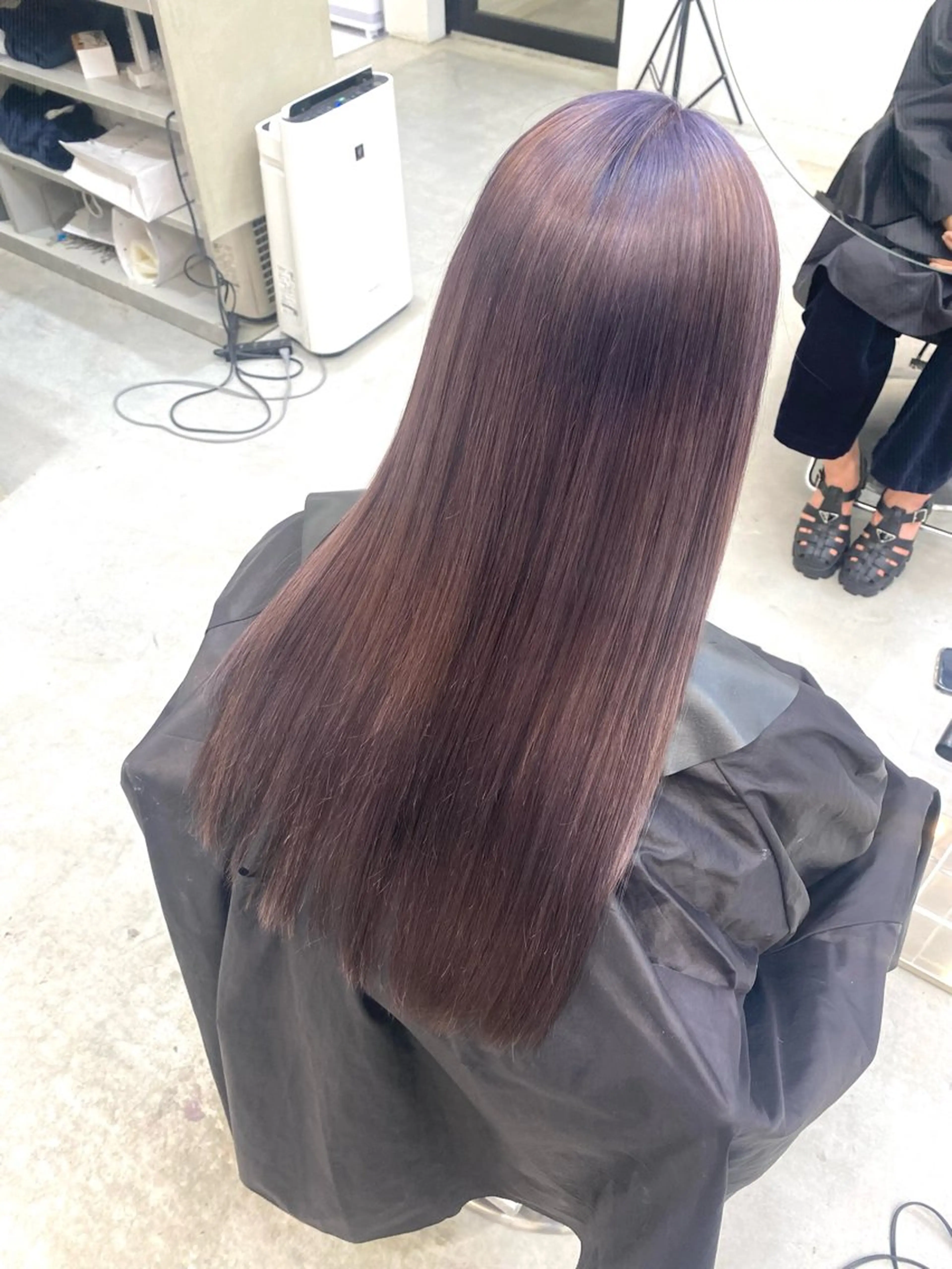 カラー ラベンダーカラー 漆崎 相美のヘアスタイル