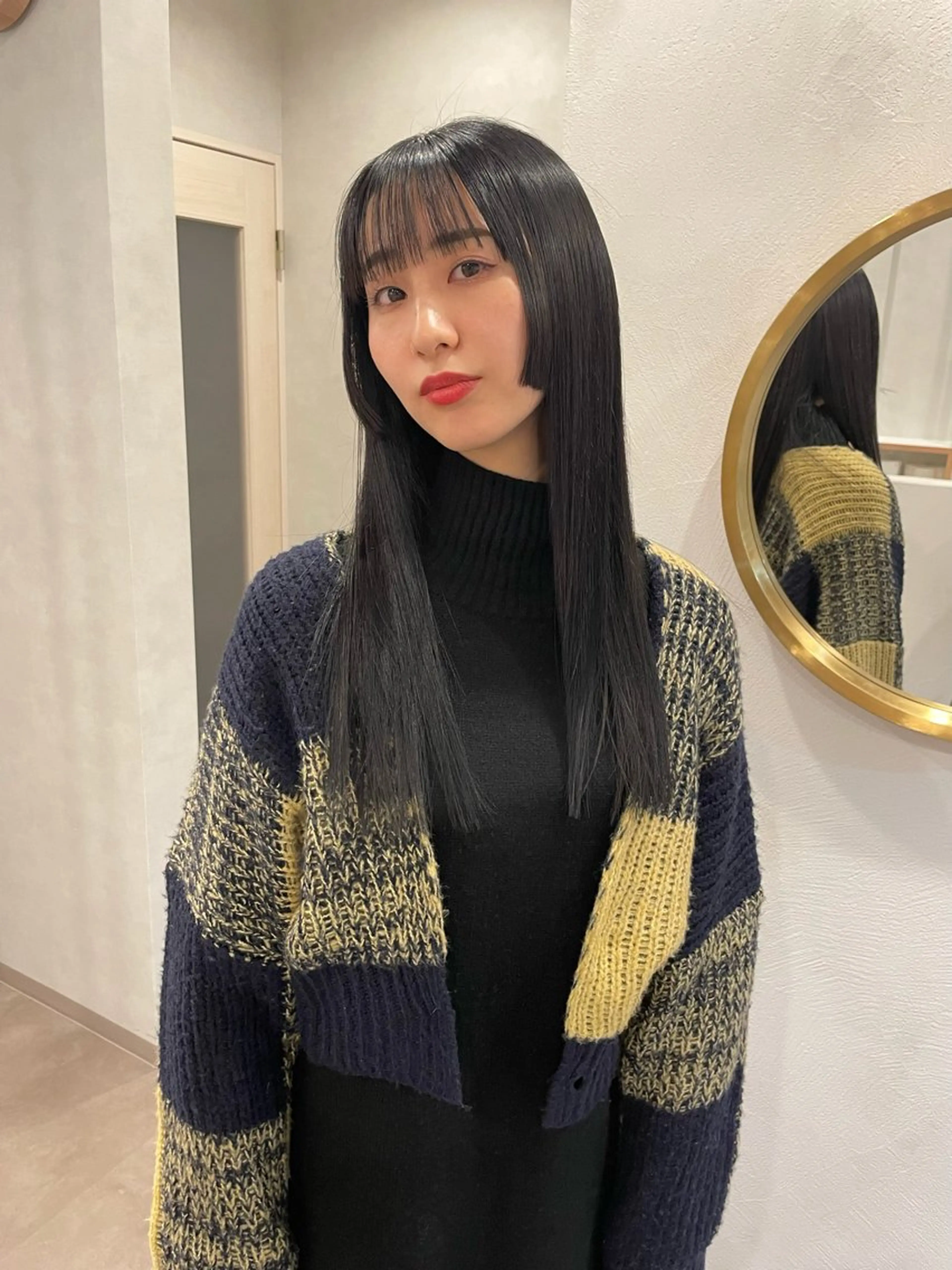 ロング カラー 髪質改善 トリートメント カット ヘアカラー トリートメント kako ／透明感カラー🤍のヘアスタイル