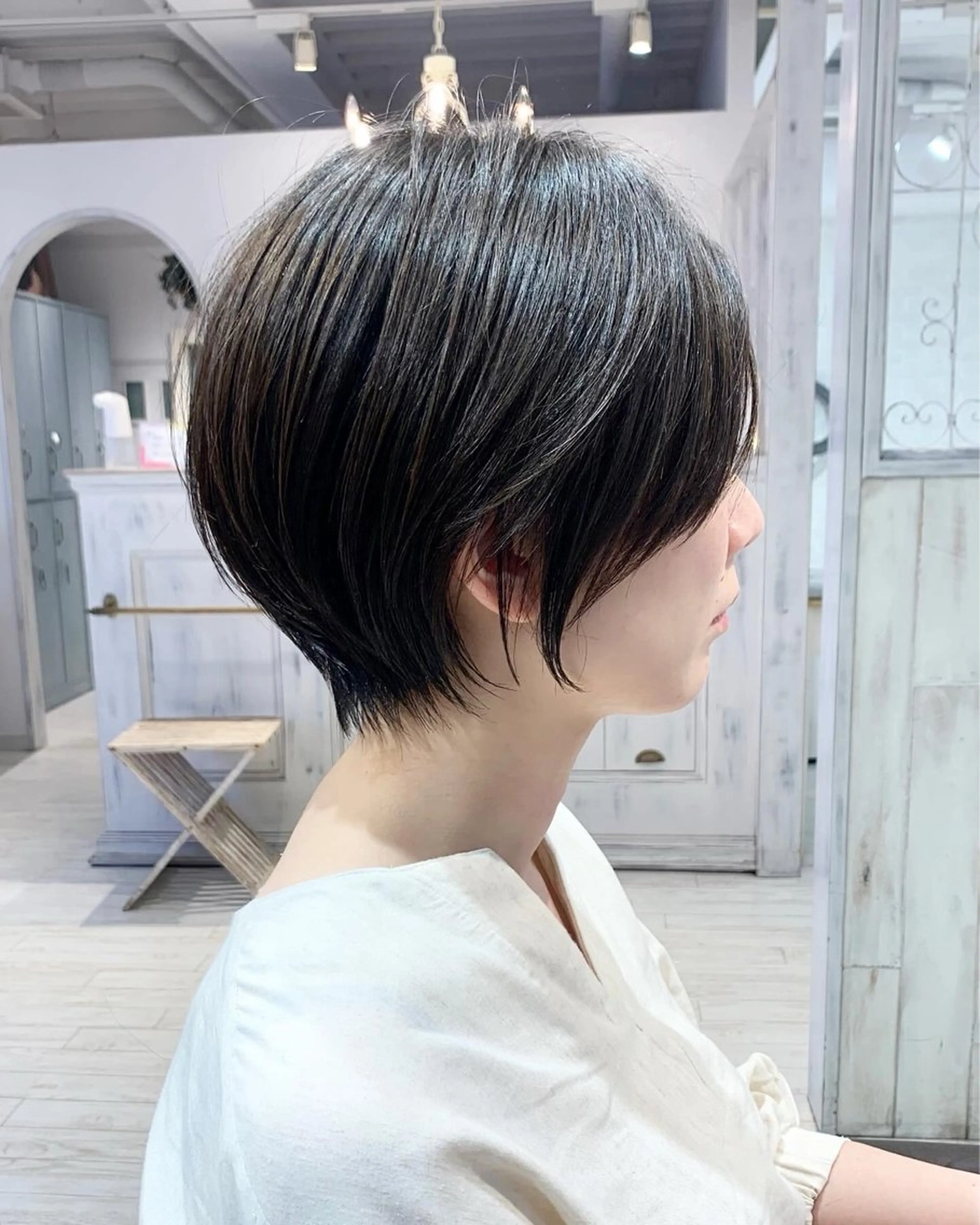 ショート カット トリートメント 縮毛矯正/ショート/ レイヤー/畑中正敏のヘアスタイル