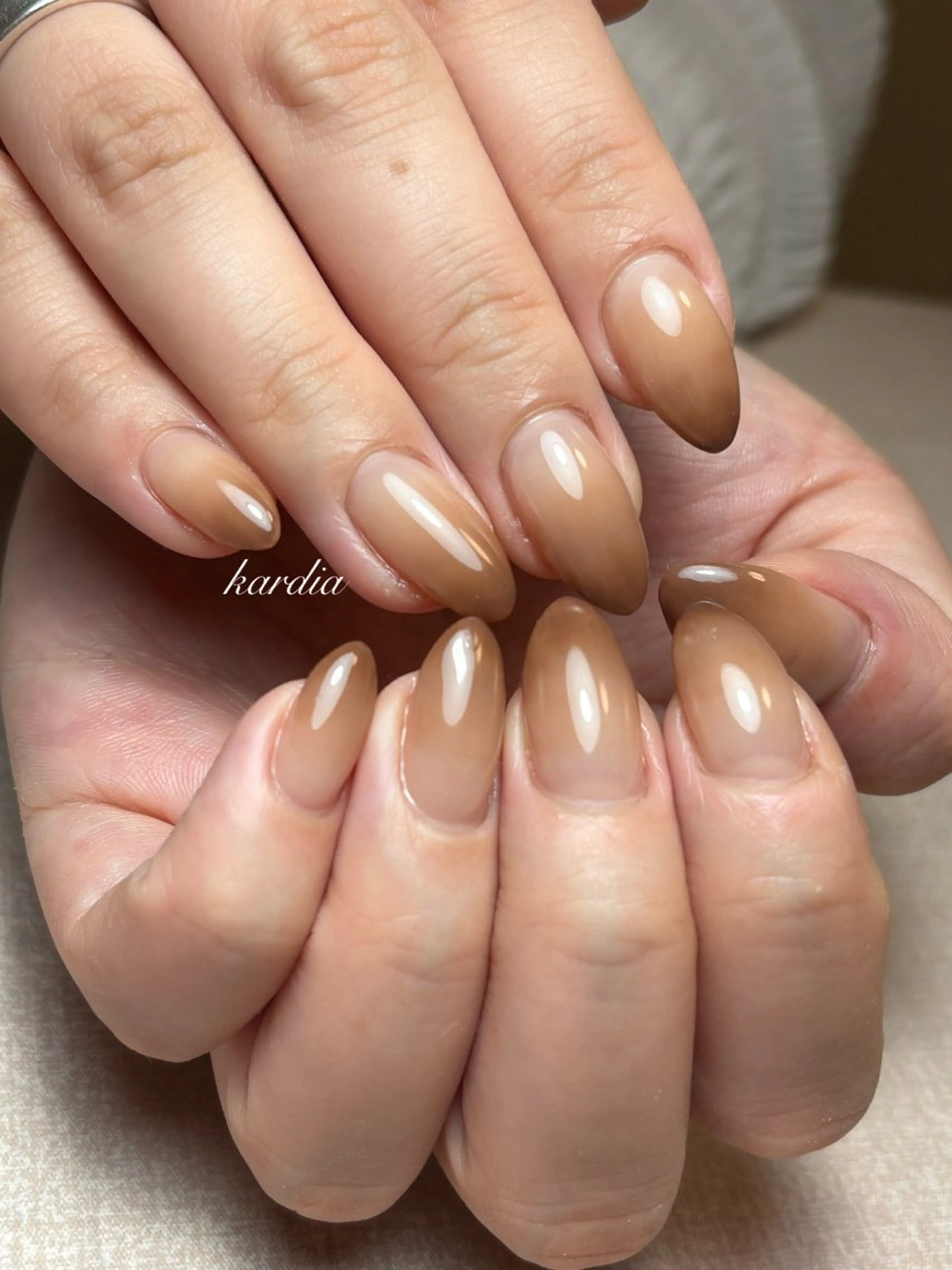 ネイル ハンドネイル καρδιά -ｶﾙﾃﾞｨｱ-のネイルデザイン