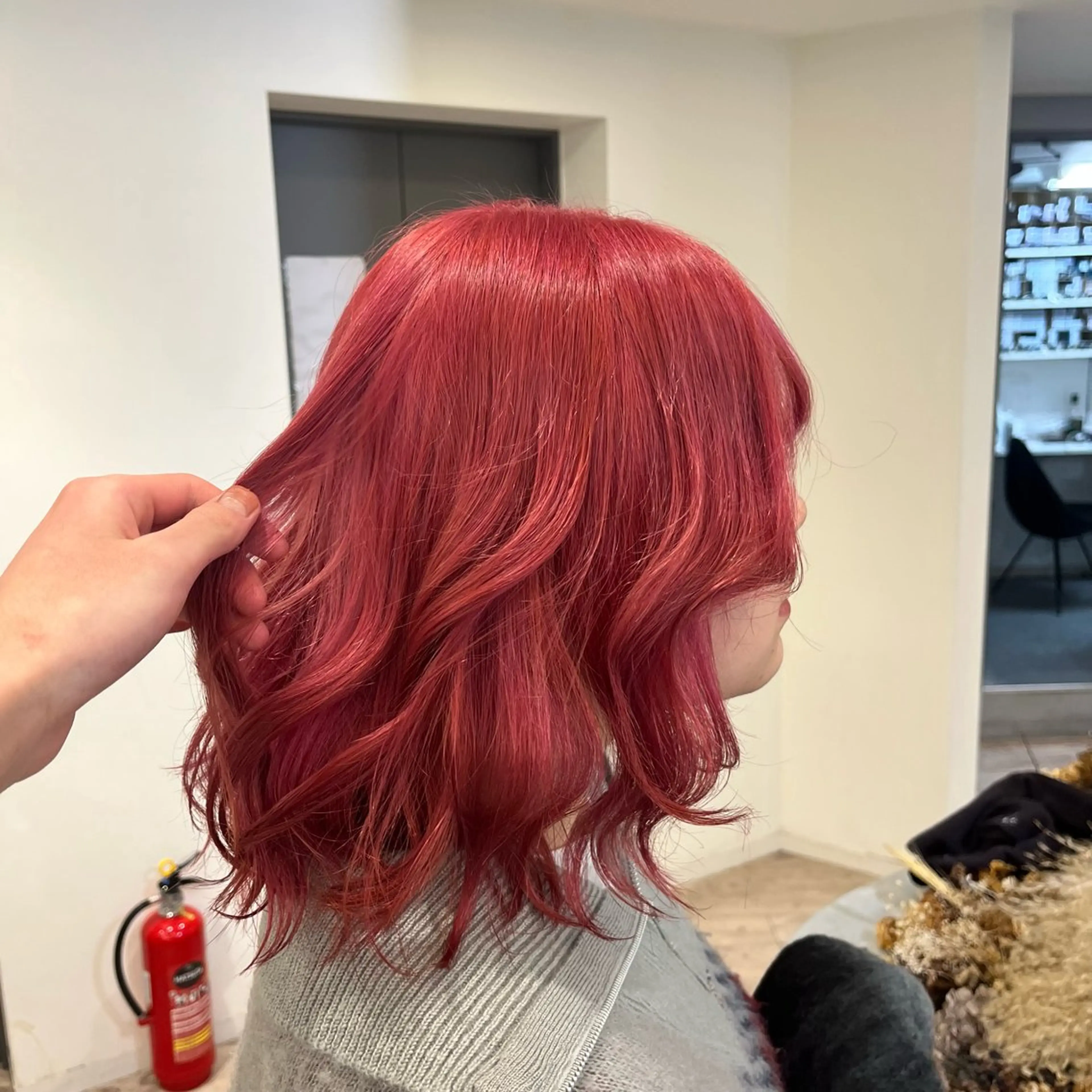 ミディアム カラー ピンクカラー ケアブリーチ🌟 ♢WATARU♢のヘアスタイル