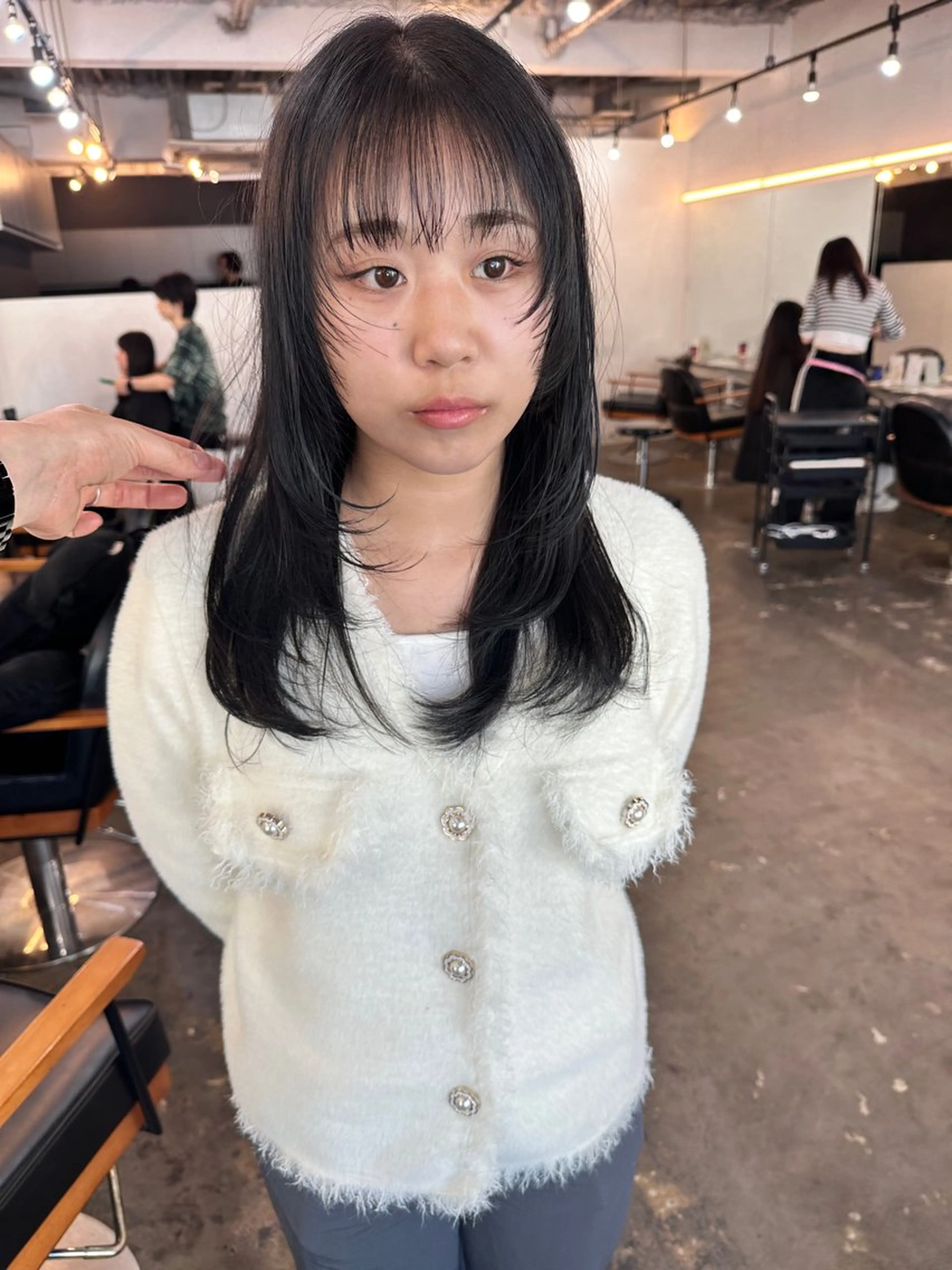 ミディアム ボブ/ぱつっとボブ/ 谷口 海星のヘアスタイル